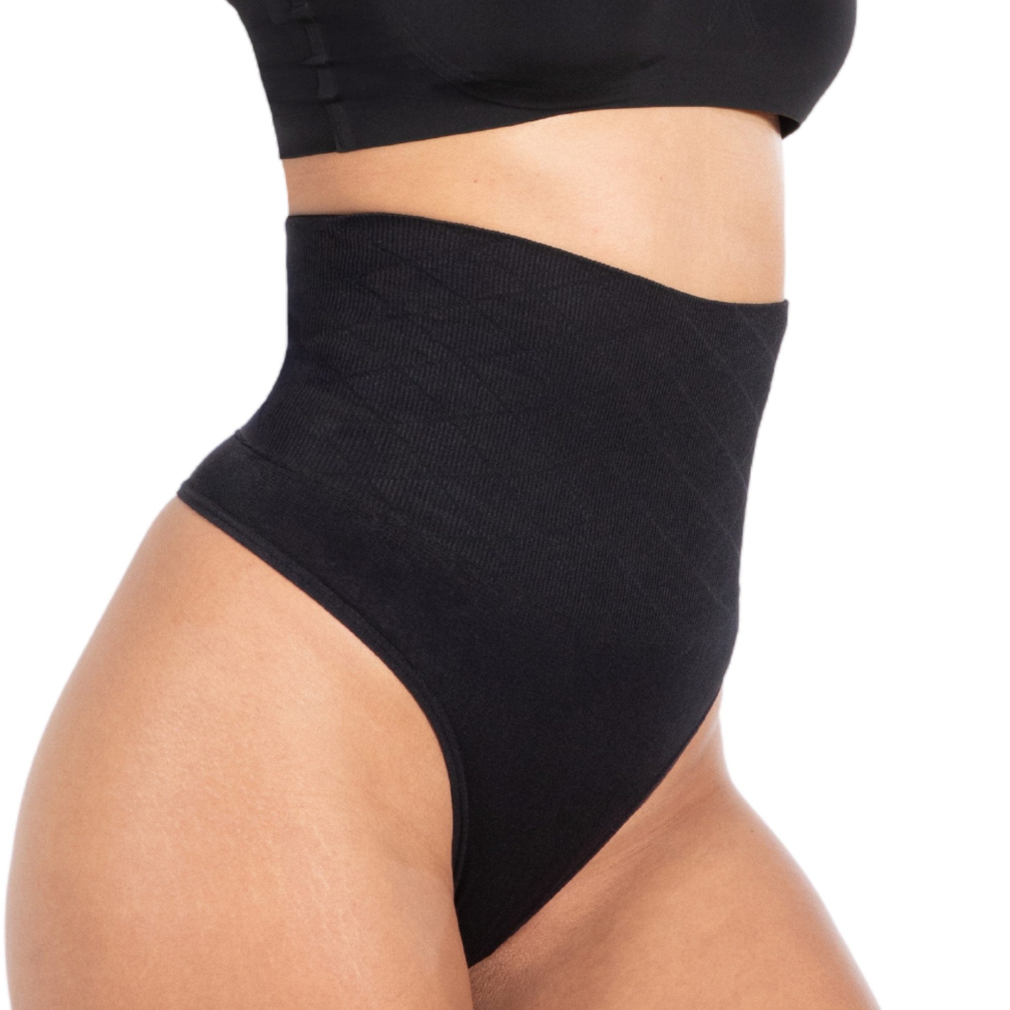 Smilodox String Nysa, High Waist String Seamless Tanga, figurformend Bauchkontrolle Unterwäsche Tange Slips Unterhose