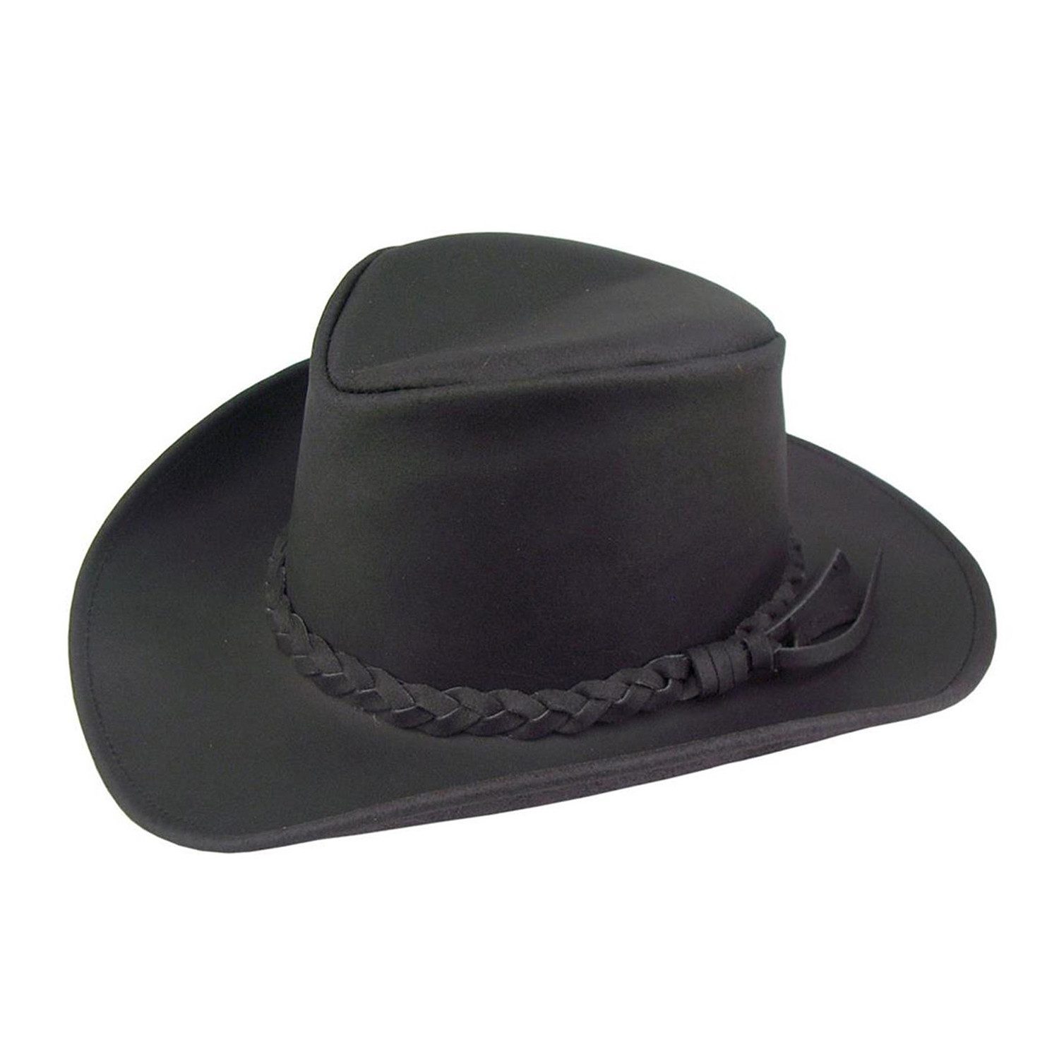 Outbacker Cowboyhut Cowboy Lederhut mit formbarer Krempe und UPF 50+ Schutz