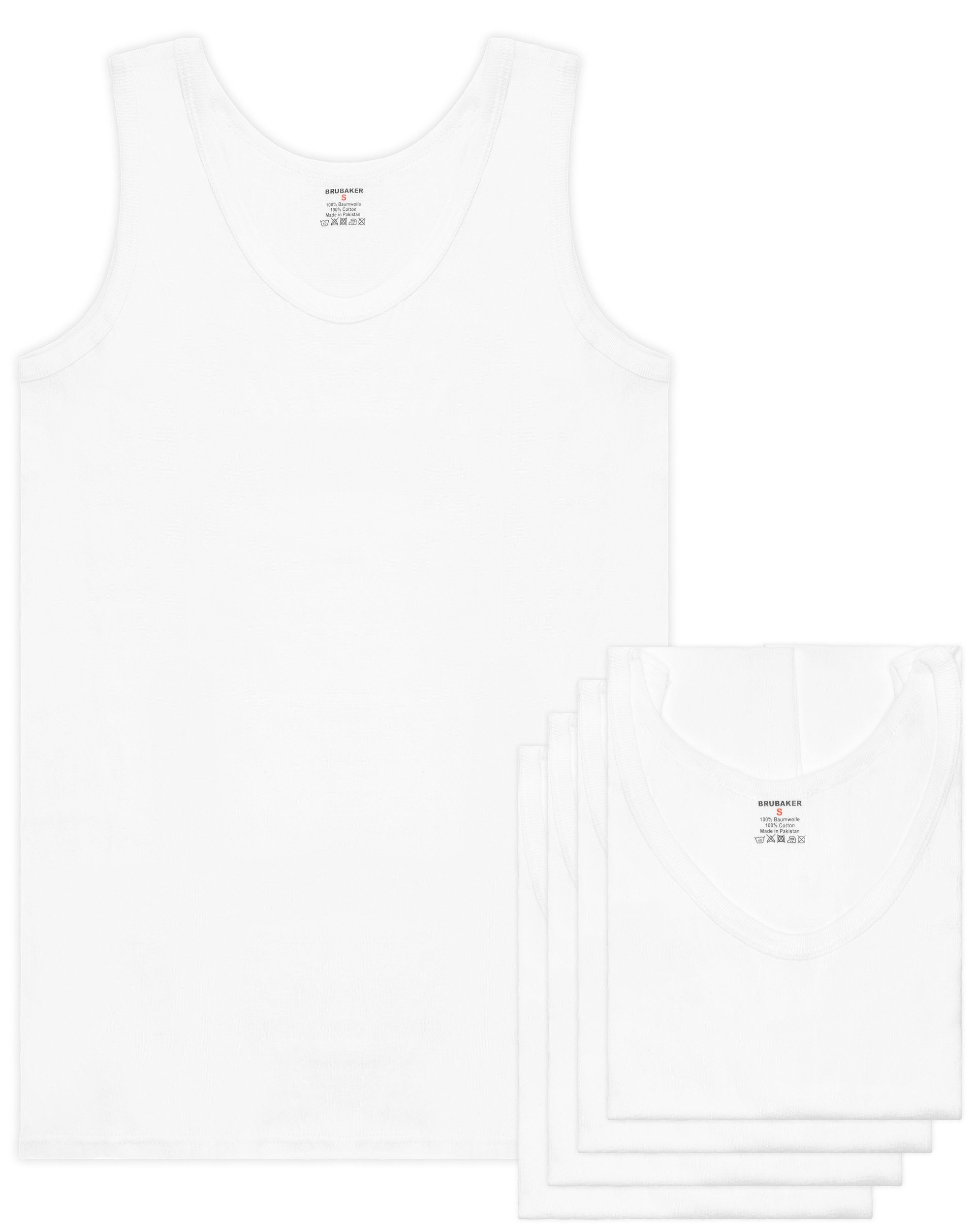 BRUBAKER Tanktop Classic Herren Unterhemd Tank Top (5er-Pack) Schlichtes Ba günstig online kaufen