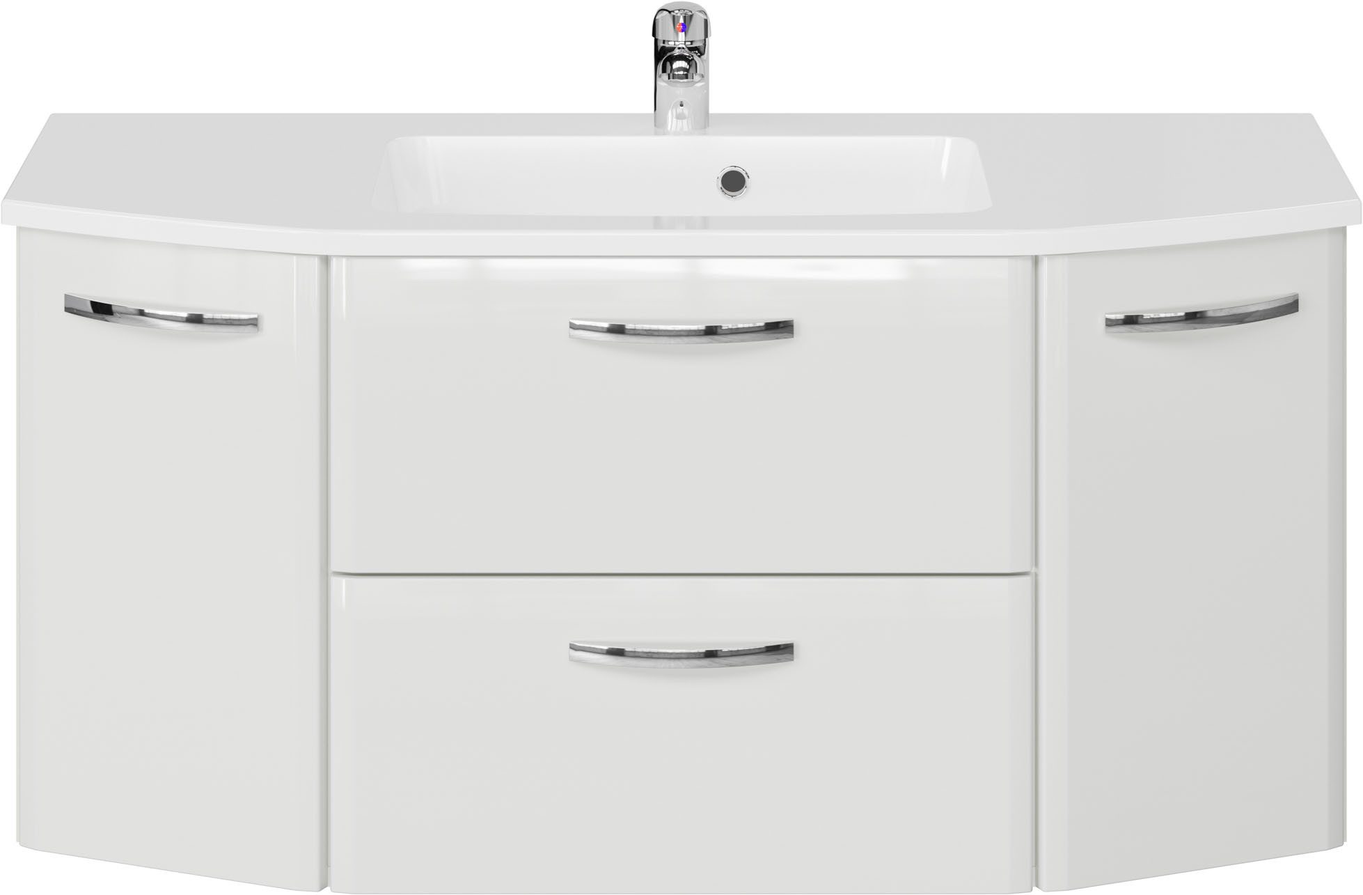 Saphir Waschtisch Quickset 326, mit Keramikbecken, 112cm breit (2-St)
