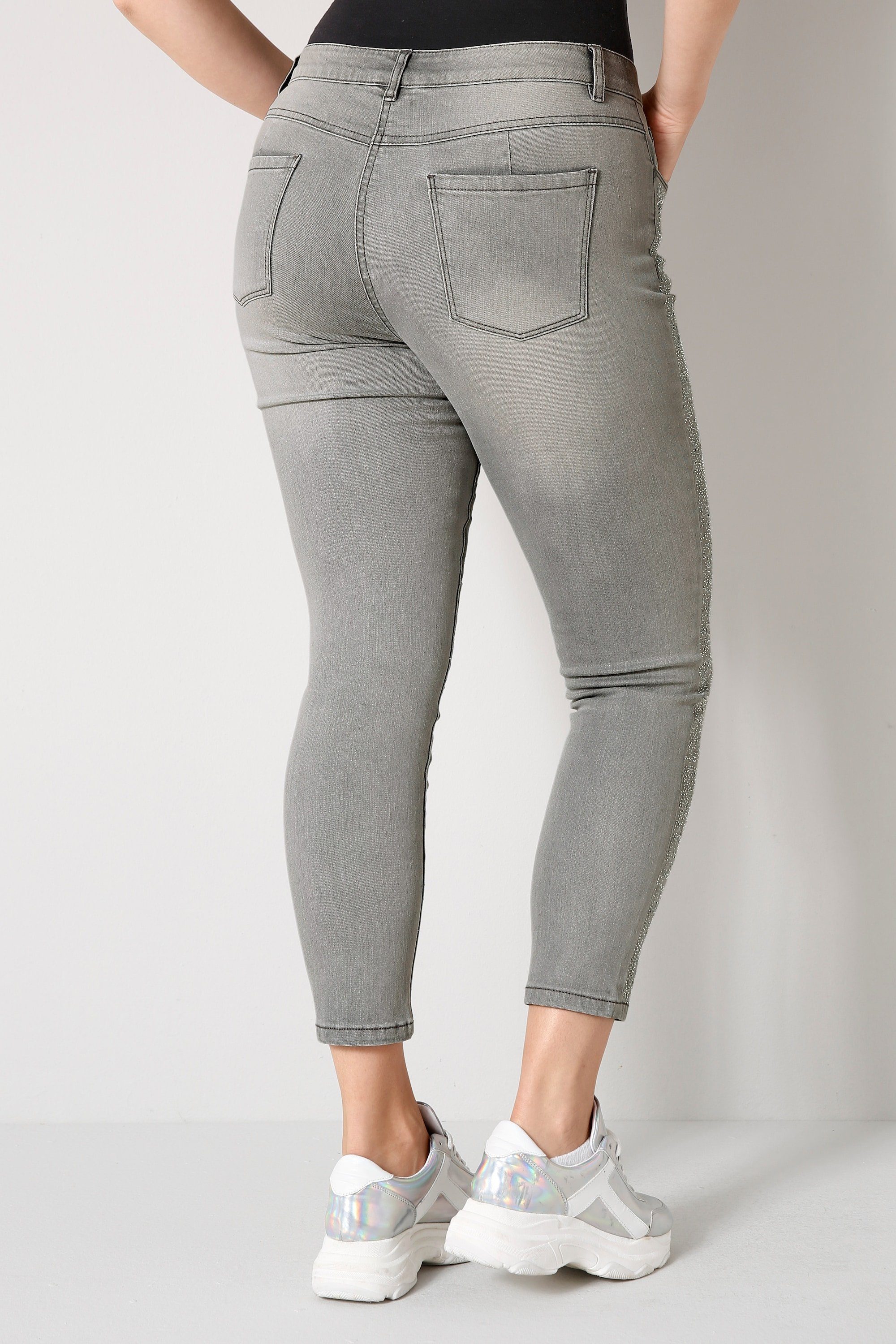 Fit 7/8-Jeans 5-Pocket of Regular-fit-Jeans Angel Glitzersteinchen Slim Style