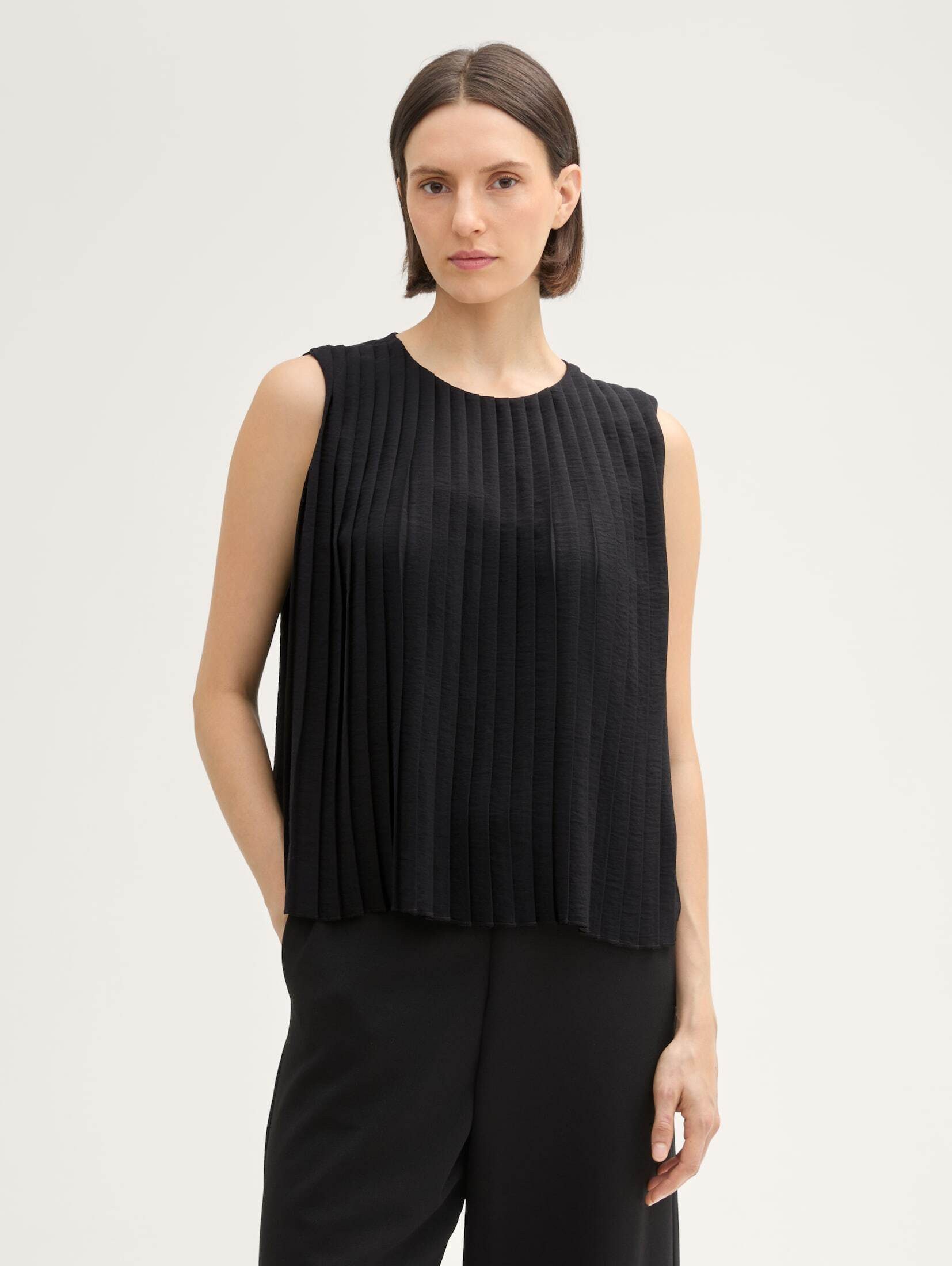 TOM TAILOR Blusentop Blusen & Shirts Plissee Top günstig online kaufen