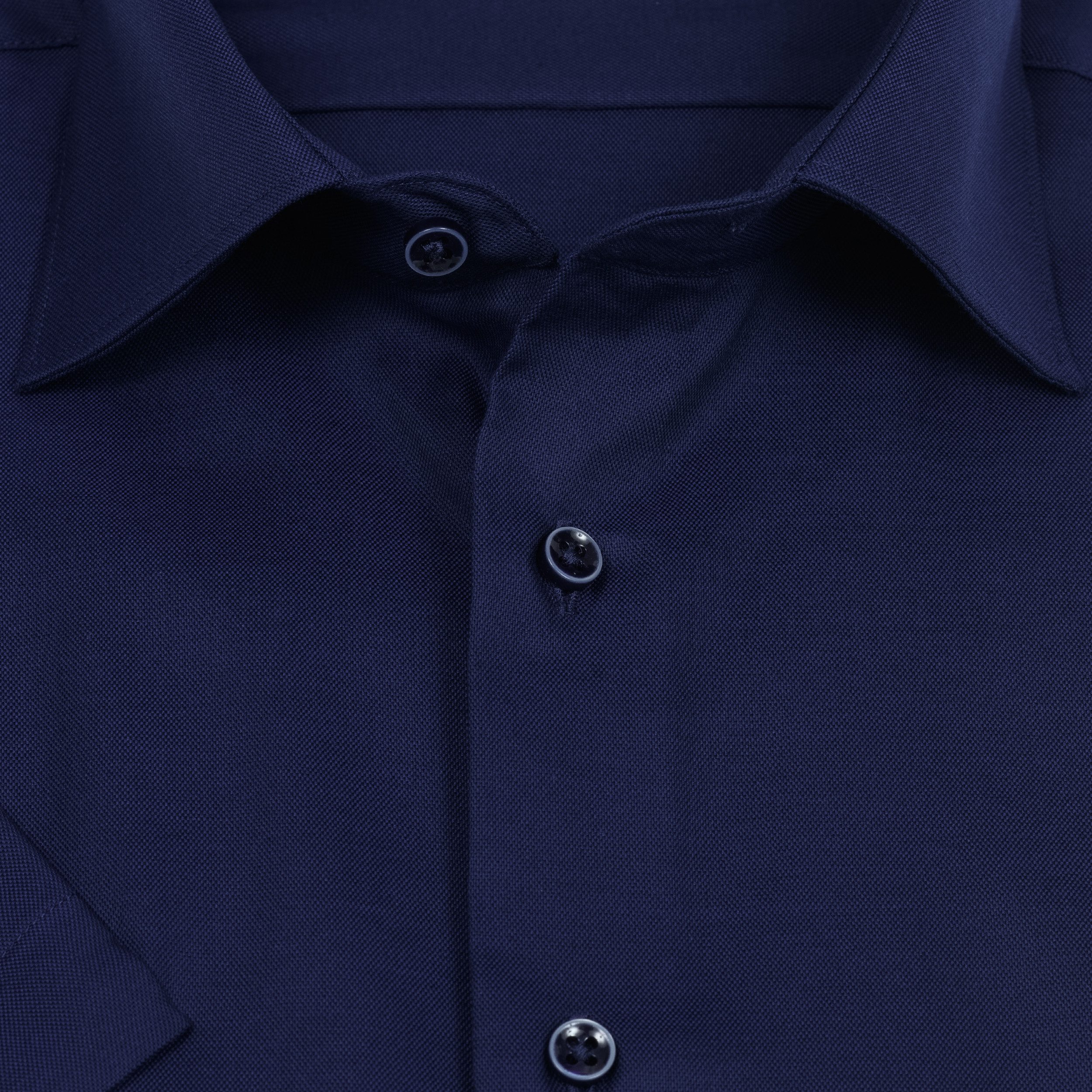 Eterna Kurzarmhemd Comfort Fit, Dunkelblau, 100 % Baumwolle, Bügelfrei günstig online kaufen