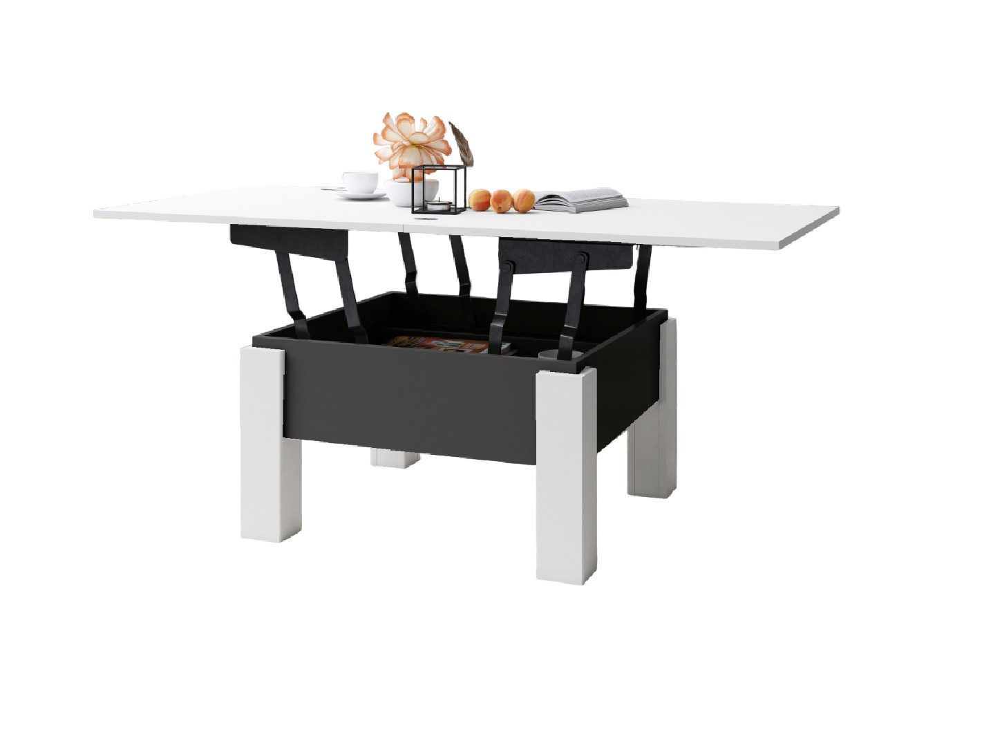 designimpex Couchtisch Design Oslo Tisch höhenverstellbar günstig online kaufen