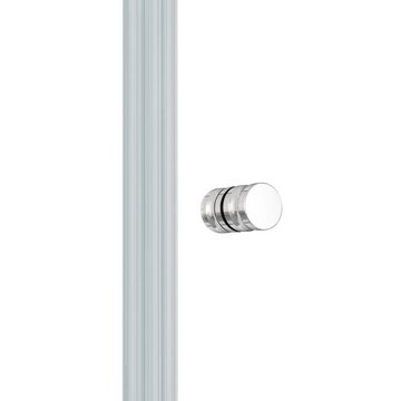 IMPTS Dusch-Drehtür Duschtür für Nischen, Pendeltür Dusche, 70x185 cm, Echtglas, (Duschtür, 1-St) Klarglas,mit 20mm Verstellbereich,links und rechts montierbar