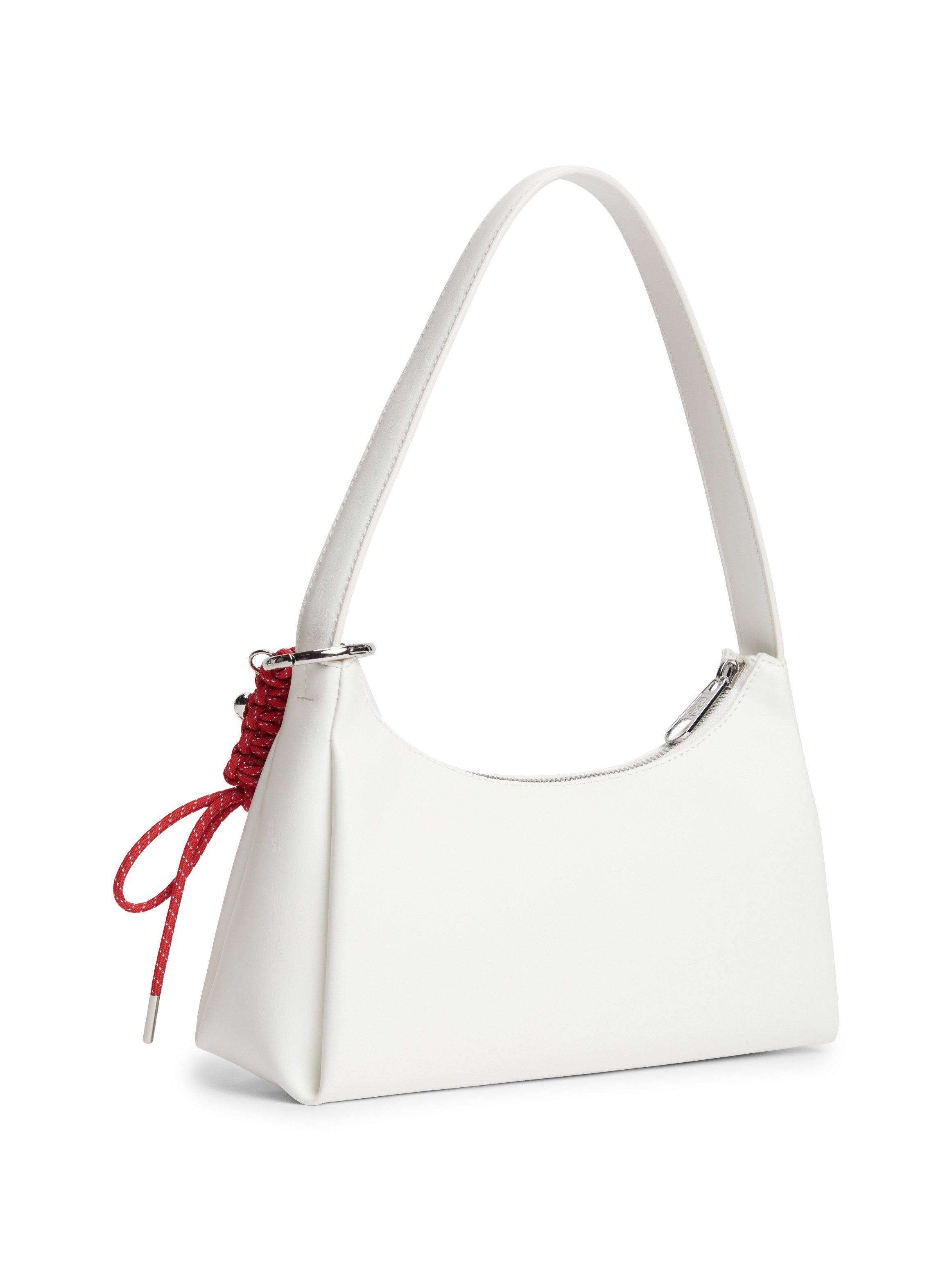 Tommy Jeans Schultertasche TJW CITY CHARM SHOULDER BAG, Damen Schultertasche, Henkeltasche mit farbigem Schmuckelement