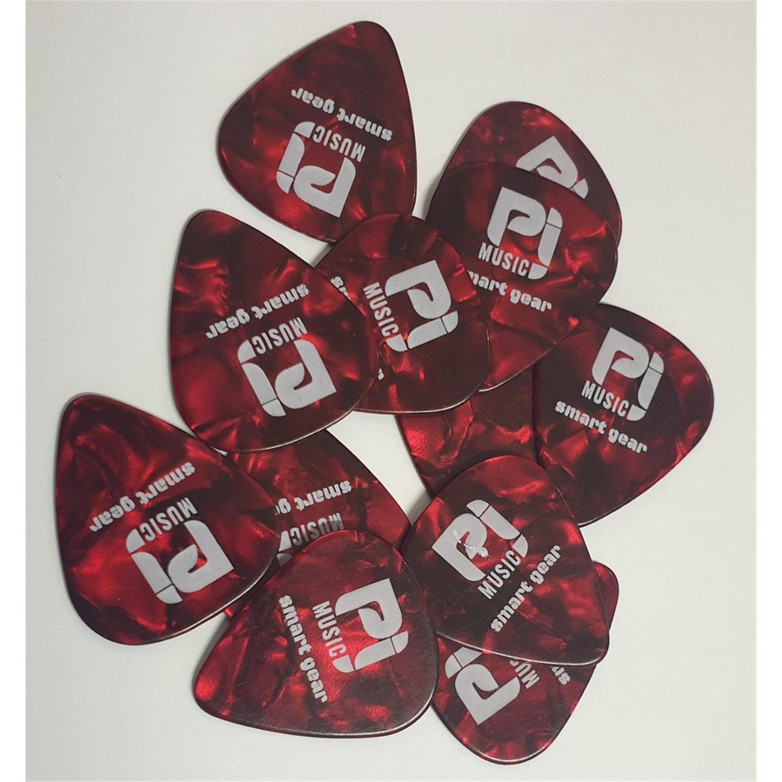 pi-music Plektrum pi-music Celluloid Guitar Pick Set - hard