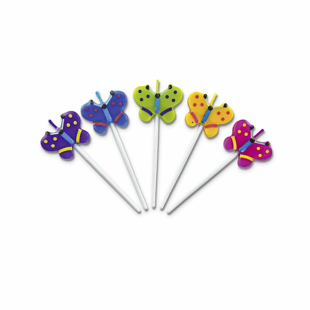 STÄDTER Formkerze Schmetterlinge Sticks Set 5-tlg. (Set)