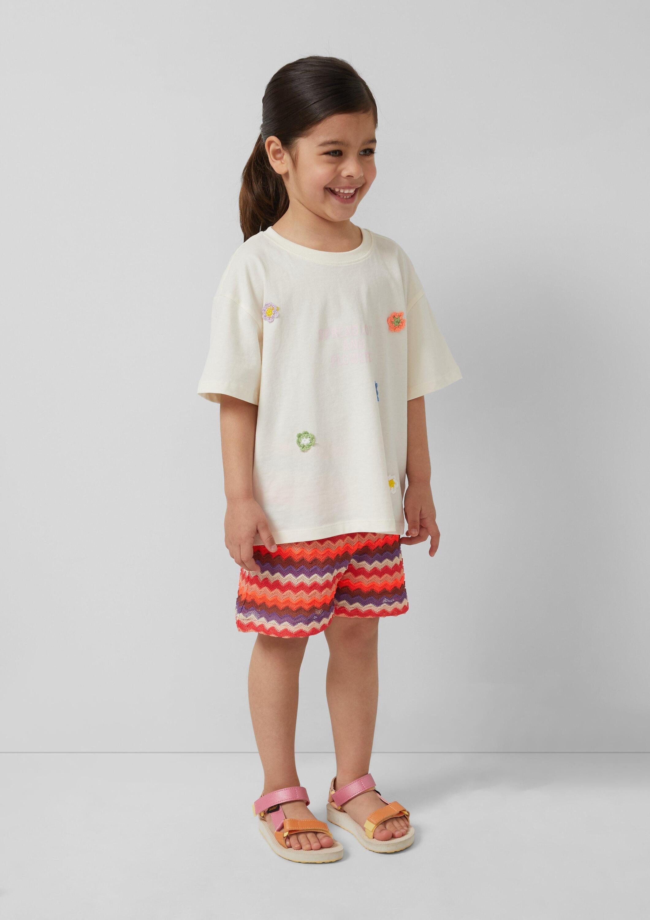 s.Oliver Shorts Leggings Wide Leg-Shorts mit Struktur und Jerseyfutter