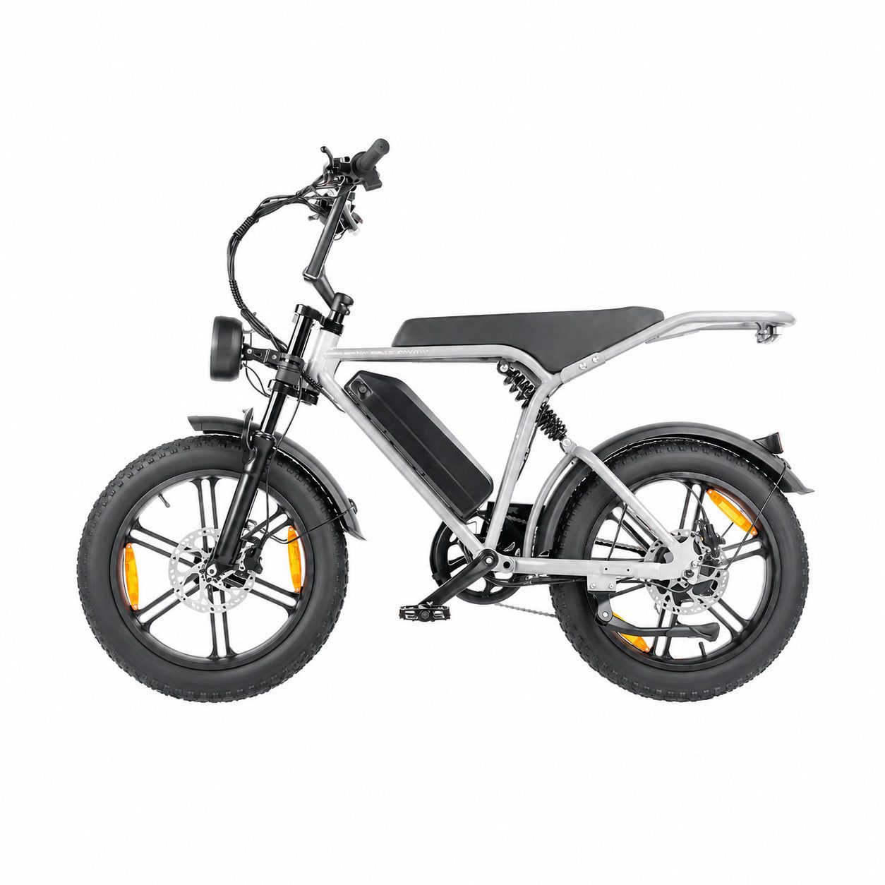 PixelPilot E-Bike Cityrad E6 3.0 Elektrofahrrad 48V 15Ah 7-Gang 20"x4.0 Fatbike mit LCD, Mittelmotor, 720 Wh, (Packung)