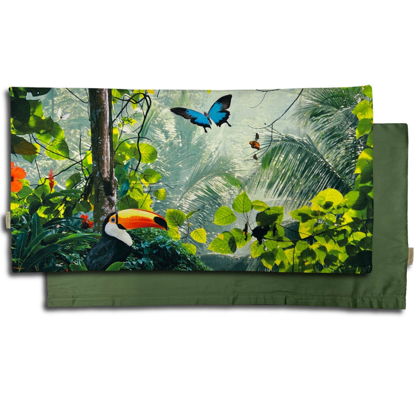 Essenza Bettwäsche Gabriel grün, Satin, 1 günstig online kaufen