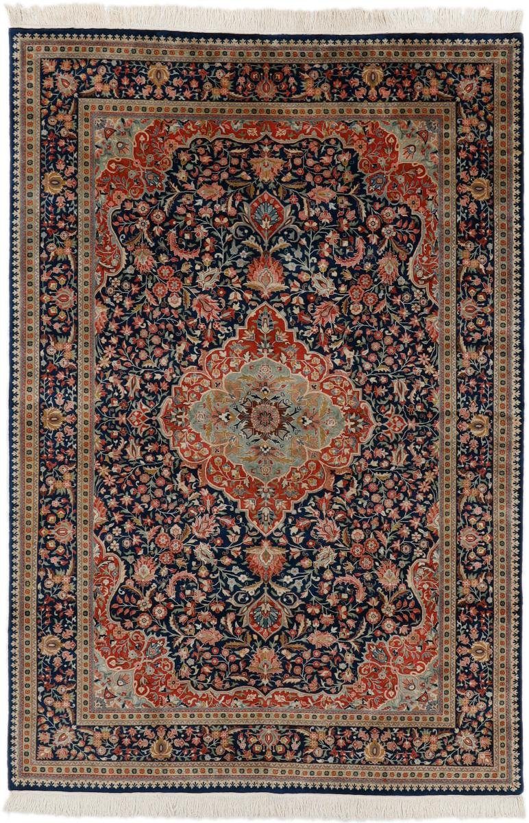 Orientteppich Indo Keshan 196x289 Handgeknüpfter Orientteppich, Nain Trading, rechteckig, Höhe: 12 mm