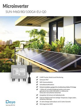 EPP.Solar WLAN-Modul Wechselrichter 1000W Deye SUN-M100G4-EU-Q0 mit WLAN Einrichtung