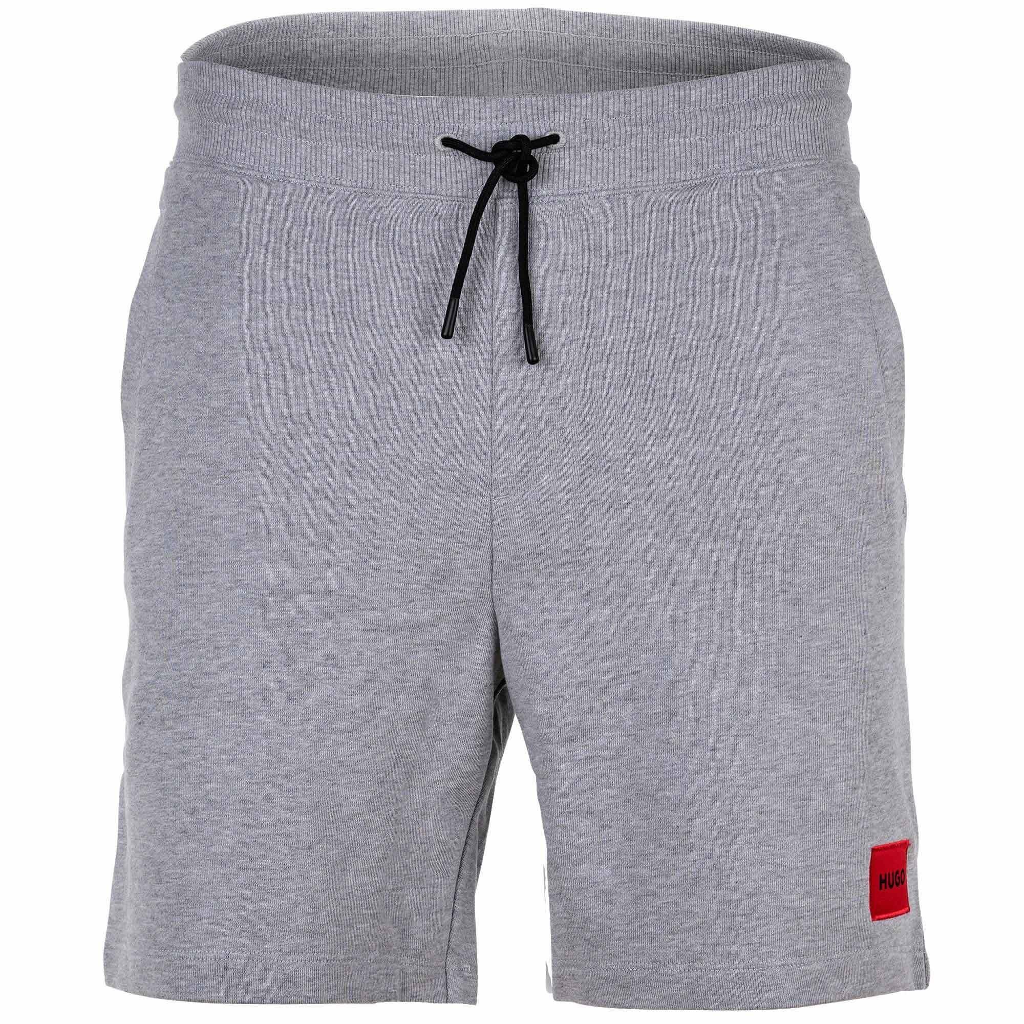 Grau Herren kurz HUGO Sweat-Hose DIZ222, (Open - Sweatshorts Jogging-Shorts Grey)
