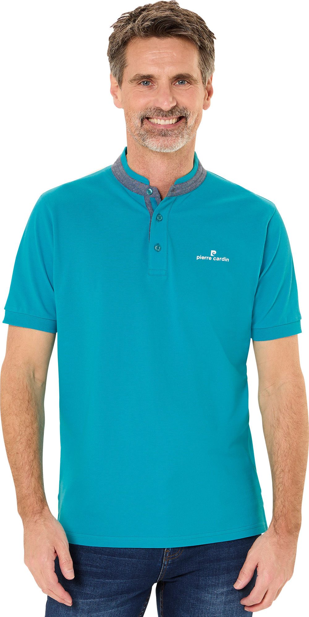 Pierre Cardin Henleyshirt Höchster Tragekomfort dank 100% Baumwolle