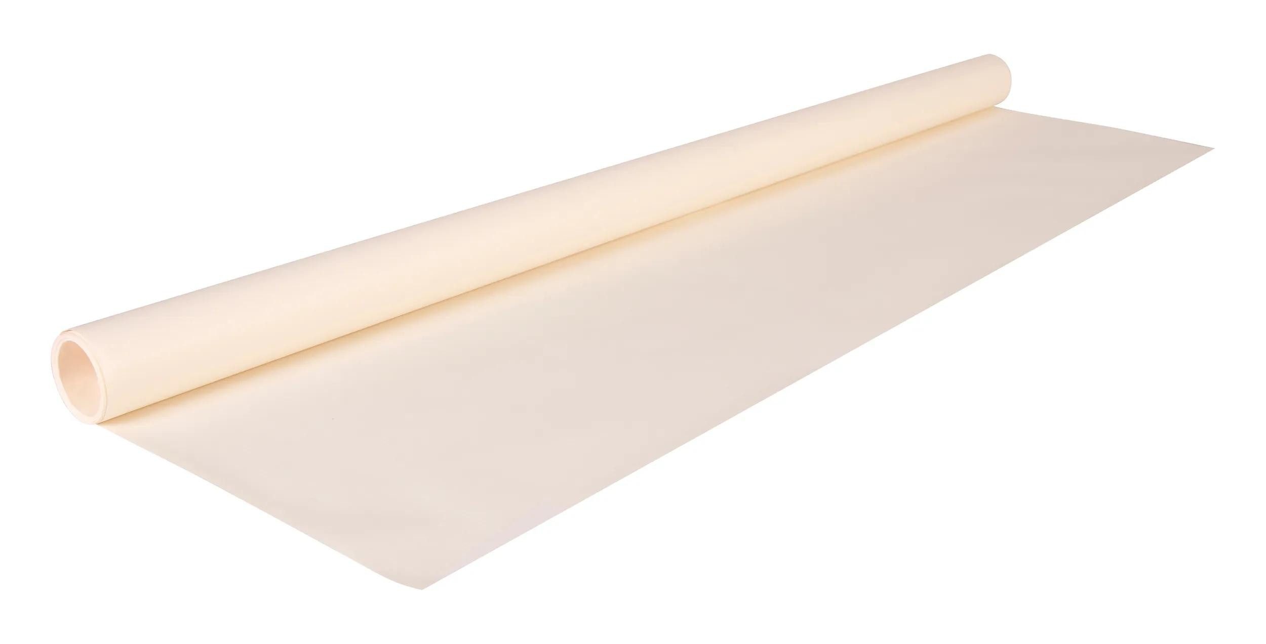 CLAIREFONTAINE Geschenkpapier 10x Farbiges gerilltes Kraftpapier Rolle 3x0,70m Elfenbein 95702C, Rolle