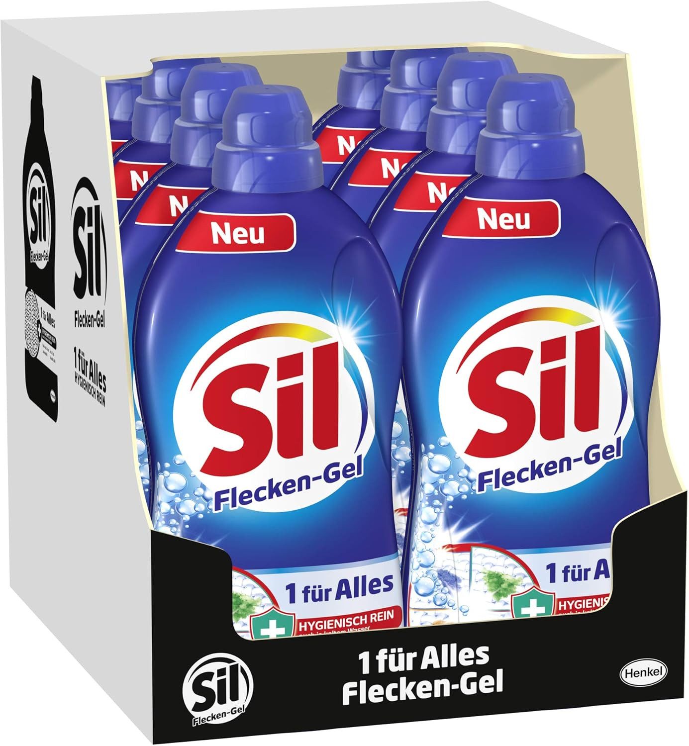 Sil Sil 1 für Alles Fleckengel 8x1,3L – Fleckenentferner Spülmaschinentabs