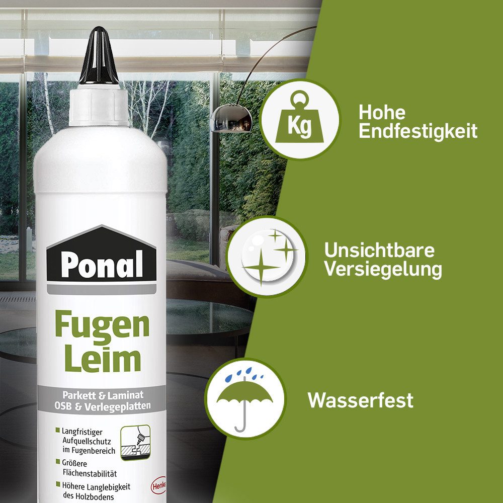 Ponal Umleimer Ponal Fugenleim Parkett & Laminat 1 kg Flasche