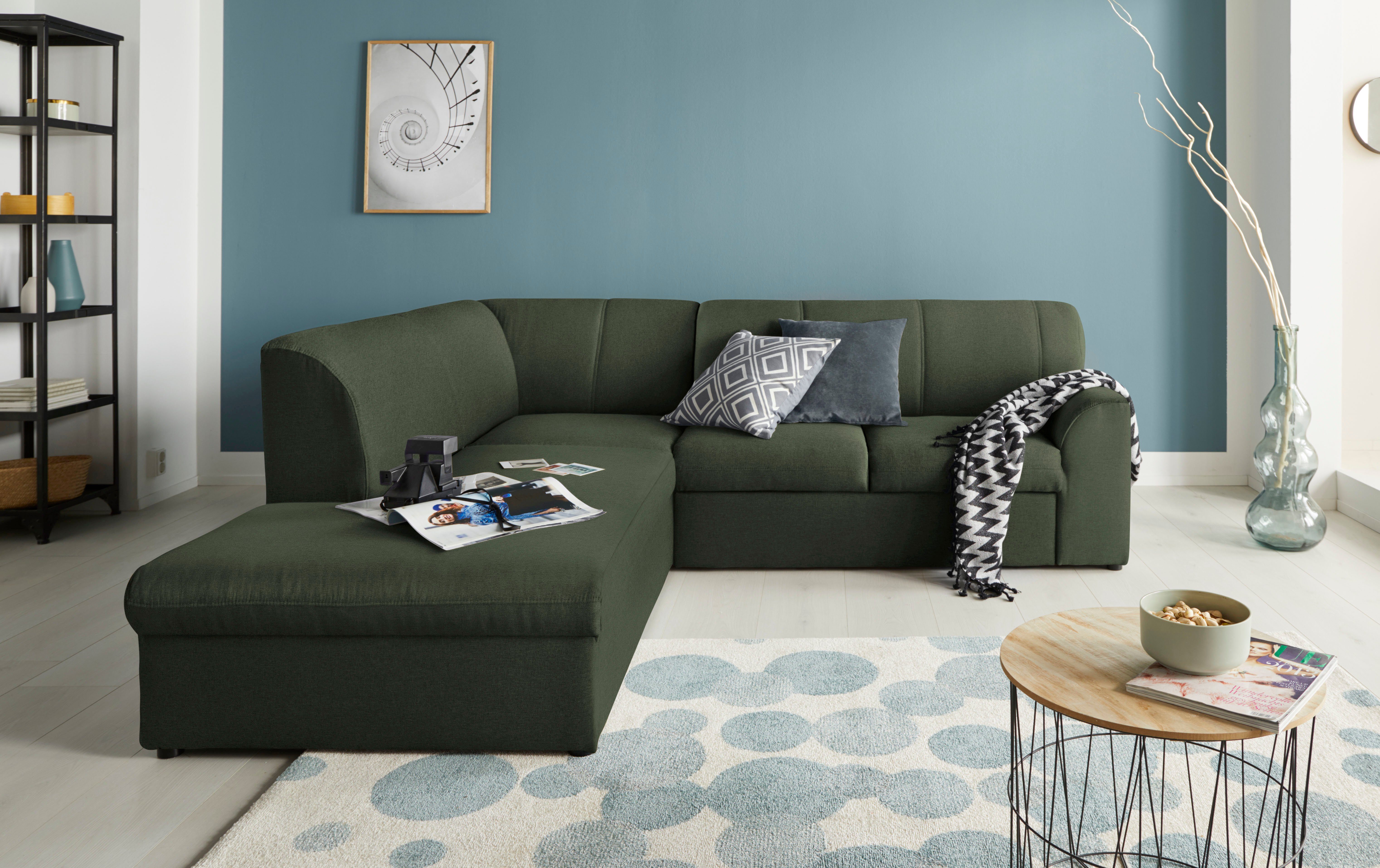 DOMO collection Ecksofa Topper zeitlos elegant, günstig online kaufen