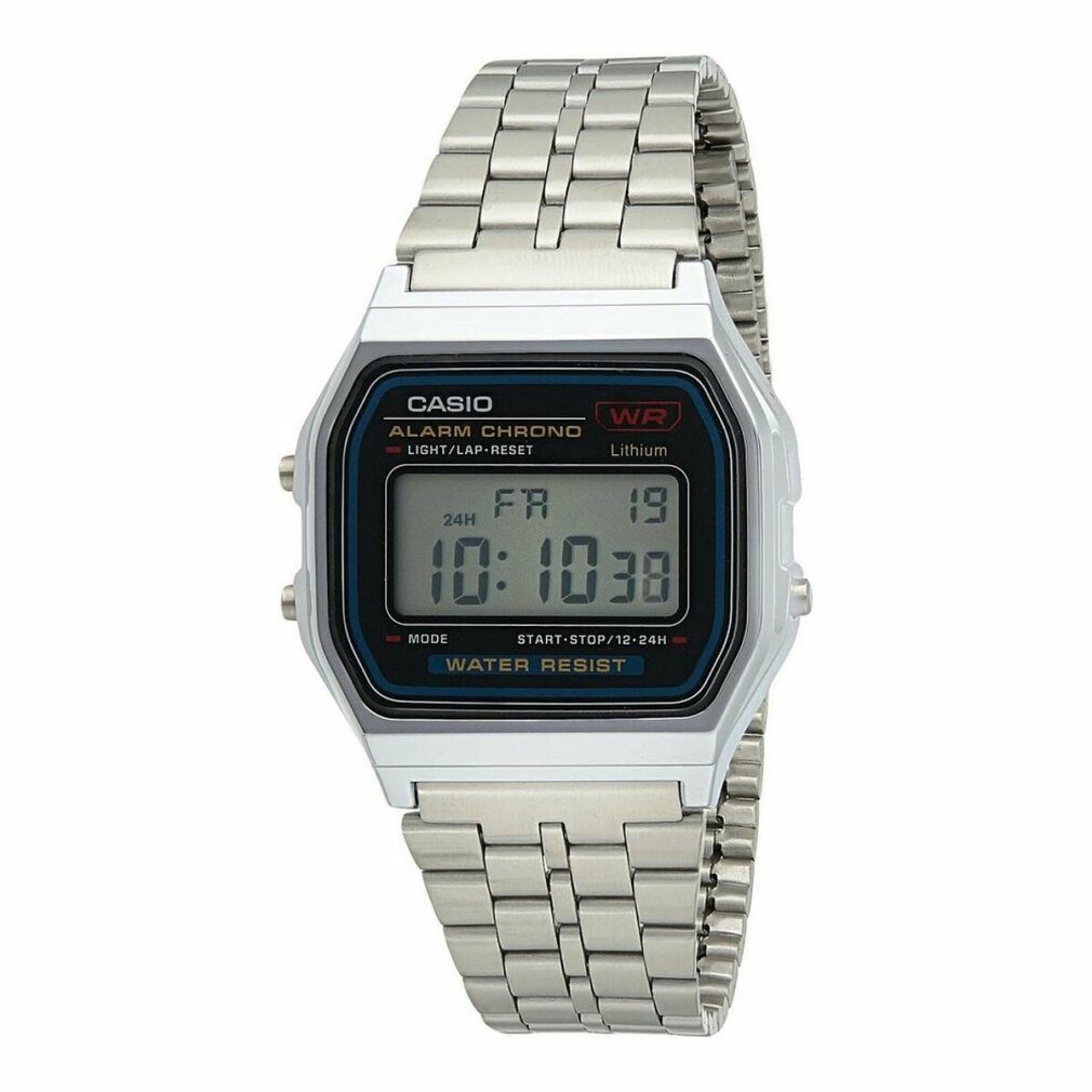 CASIO Luxusuhr Unisex Digital mit Edelstahl Armbanduhr A159WA 1D günstig online kaufen