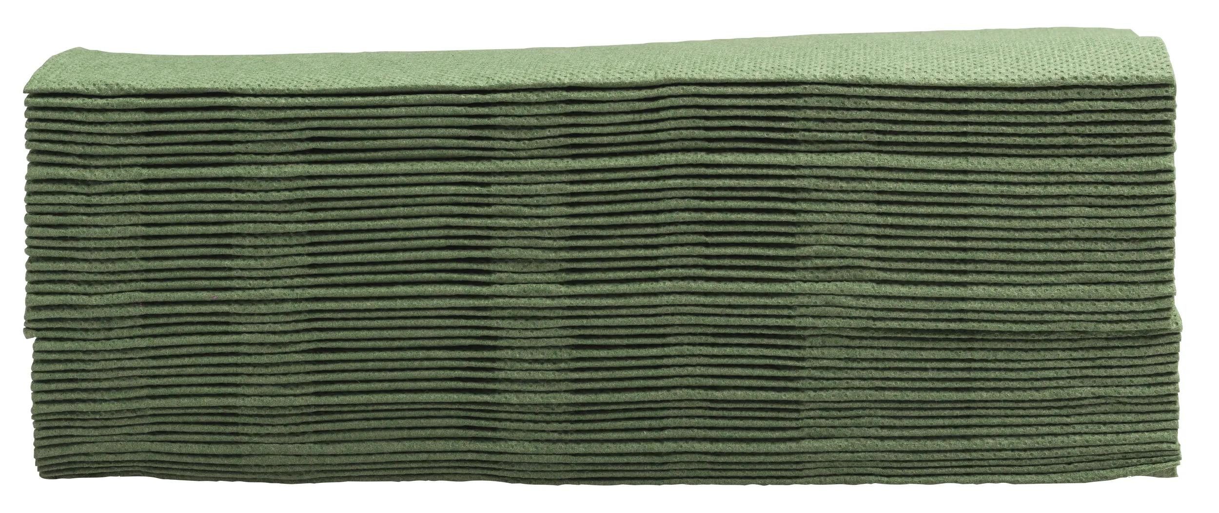 PROnappe Tischband 16x Pack 50 Cocktail-Servietten 2-lagig 20x20cm Olivgrün SV622057I, Serviettes ouate micro gaufré