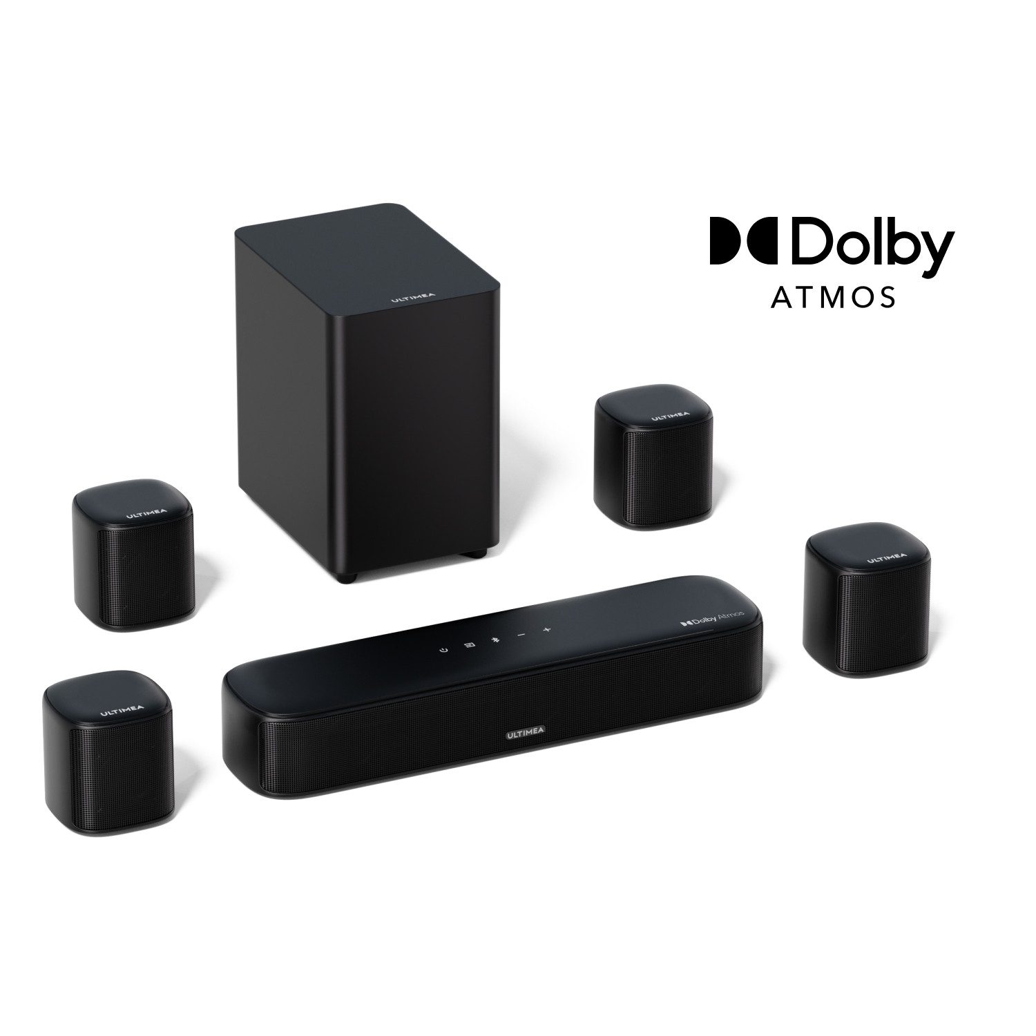 Ultimea Lautsprecher 7.1 Dolby Atmos Soundbar (HDMI, Bluetooth, 350 W, Home Theater Sound System Mit App-Steuerung)