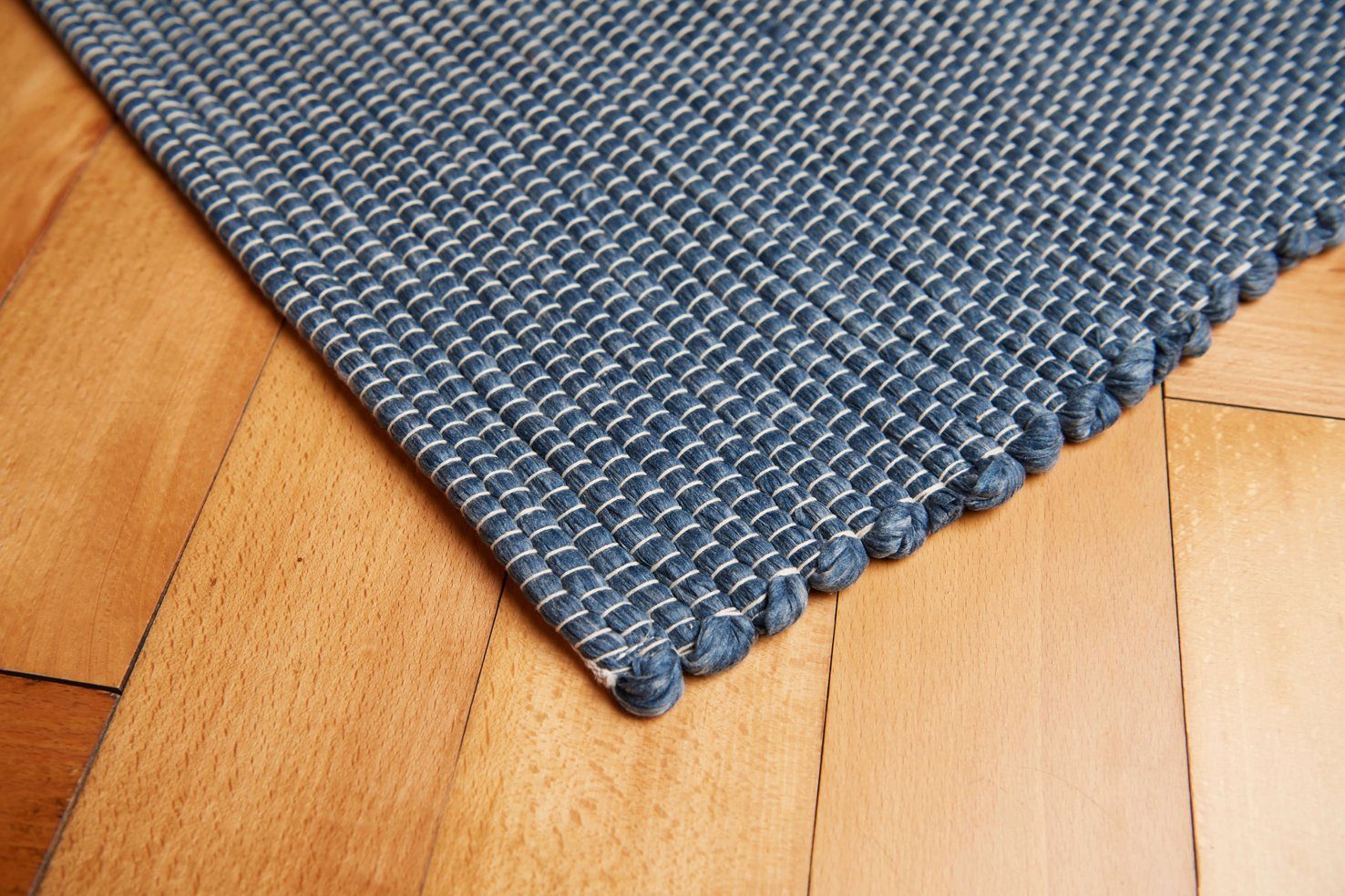 lavie, 100% Teppich Fibres Lio, dunkelblau Mixed Allzweckteppich aus Recycled