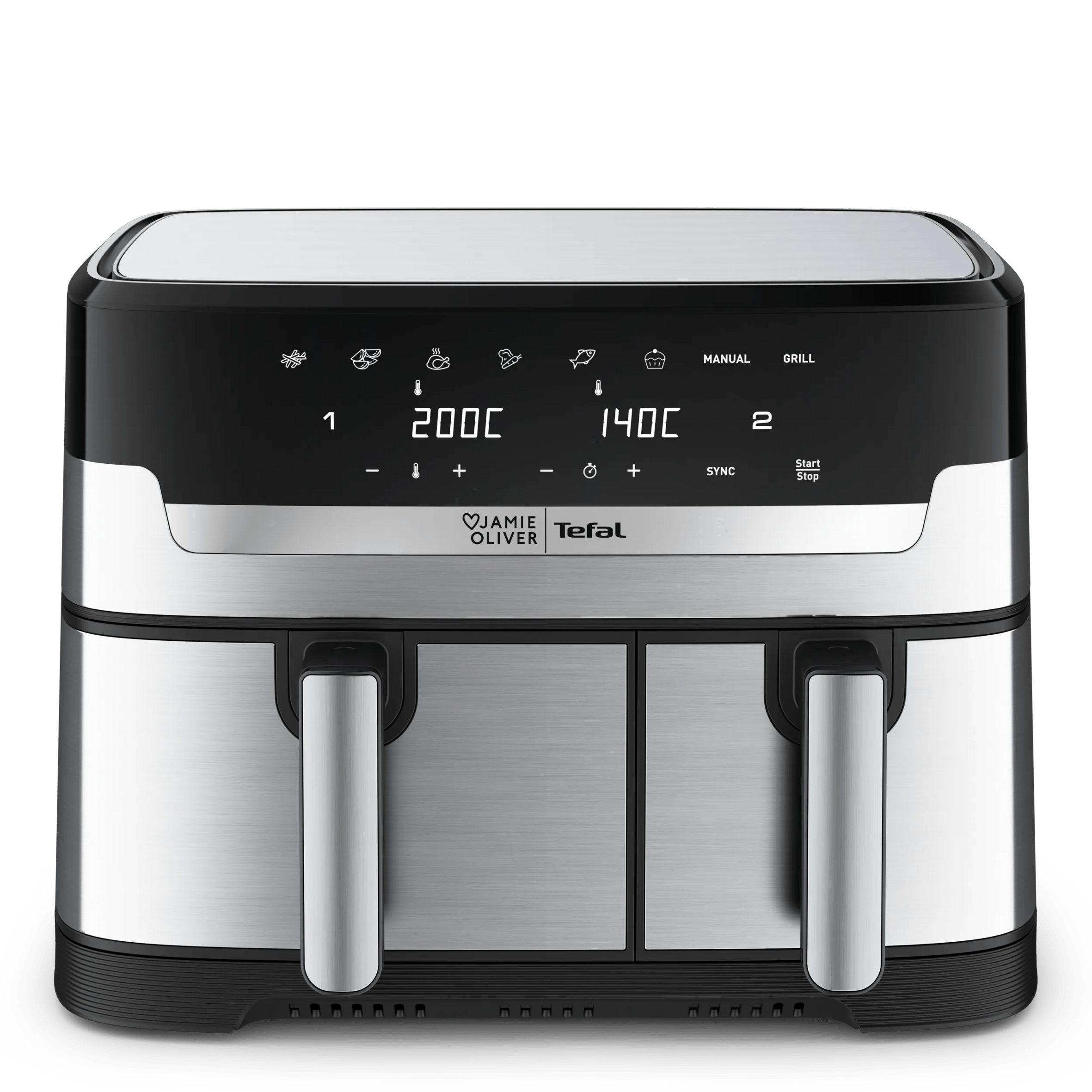 Tefal Heißluftfritteuse EY90J - DUAL EASY FRY JO, 2700 W, Dual Drawer, SYNC-Funktion, 8 Programme, 8,3 l Gesamtvolumen – Bild 2 von 5