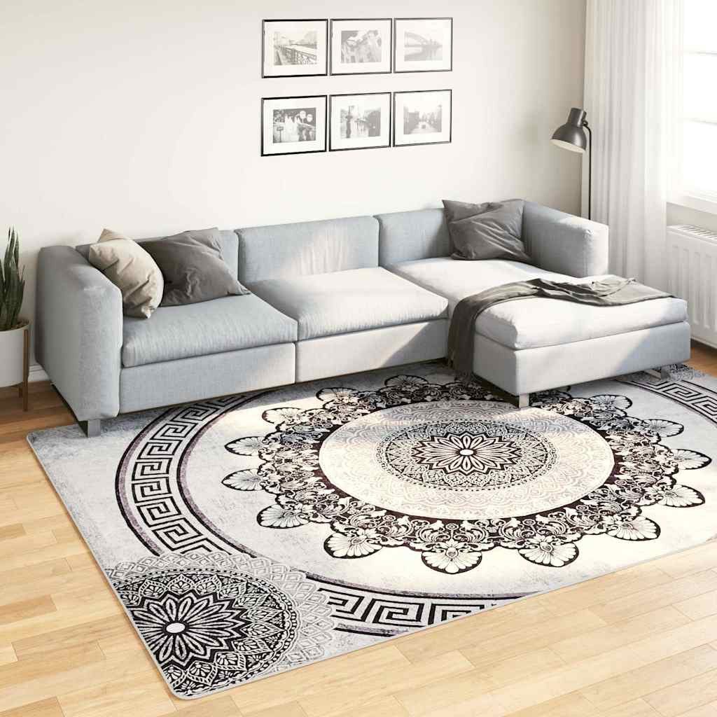 vidaXL Teppich Teppich Waschbar 190x300 cm Mehrfarbig, Rechteckig