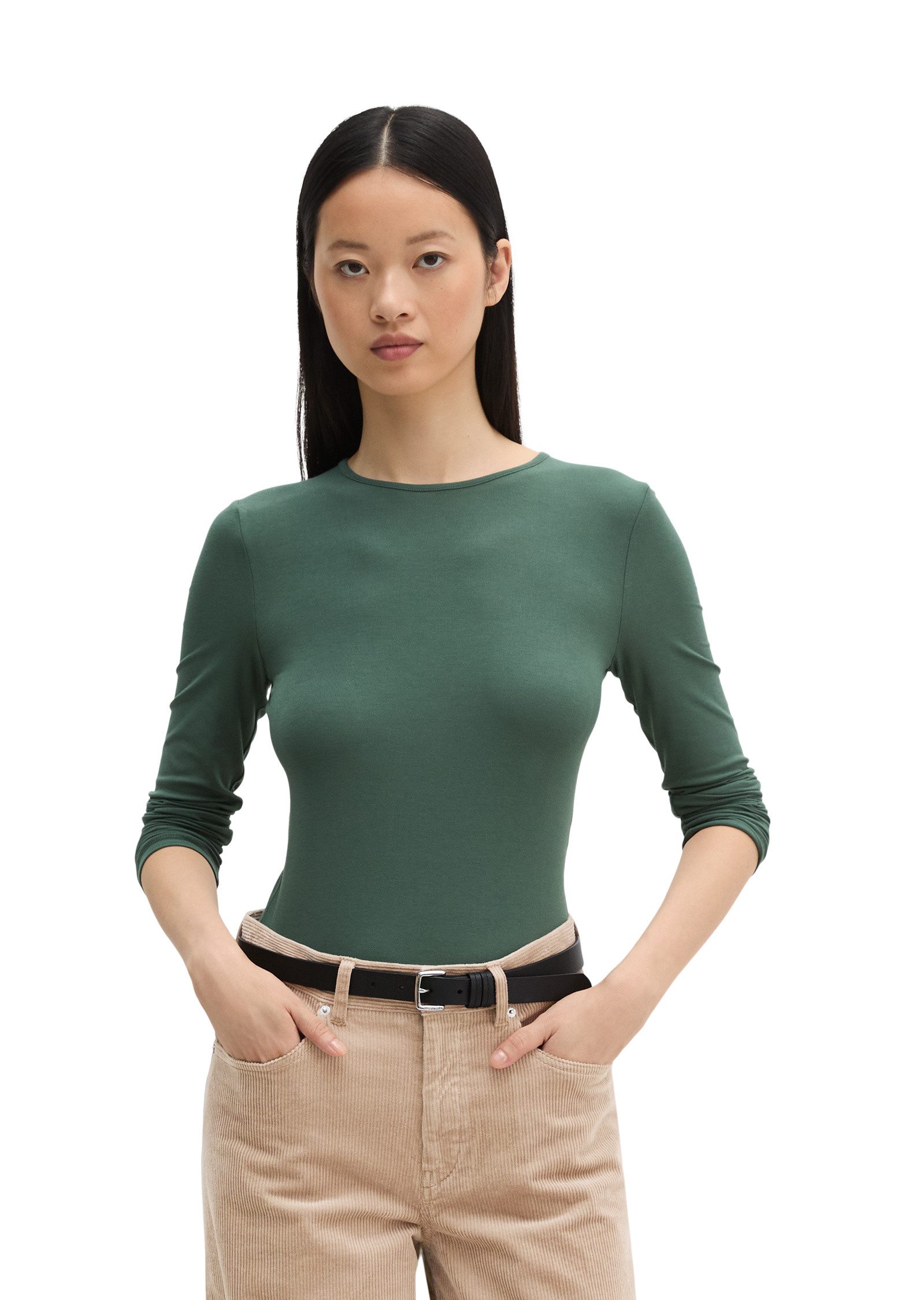 Marc O'Polo Langarmshirt aus TENCEL™ Modal-Stretch