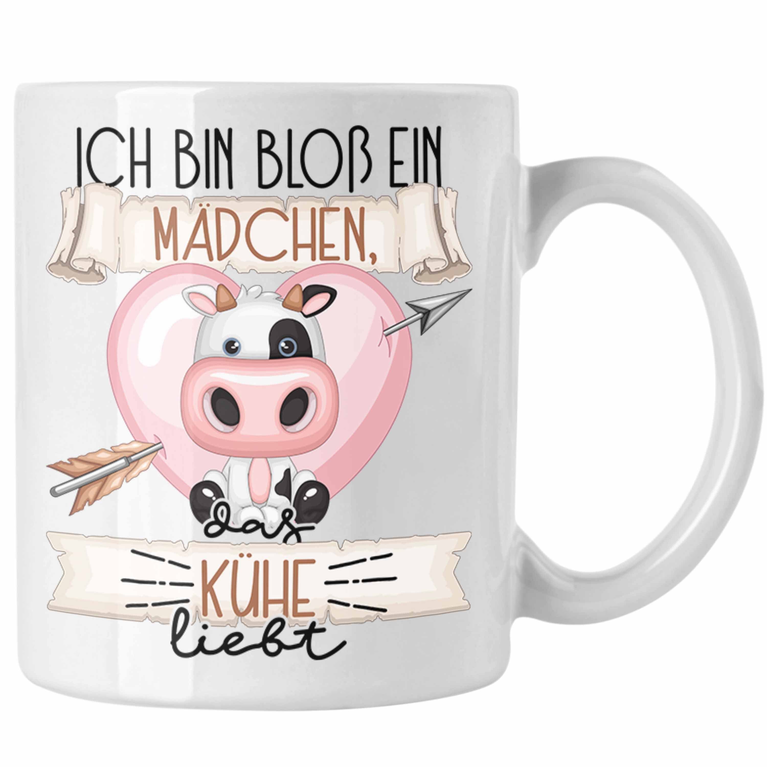 Trendation Tasse Kühe Tasse Geschenk Lan Frauen Ein Weiss Liebt Ich Bin Kühe Bloß Mädchen Das