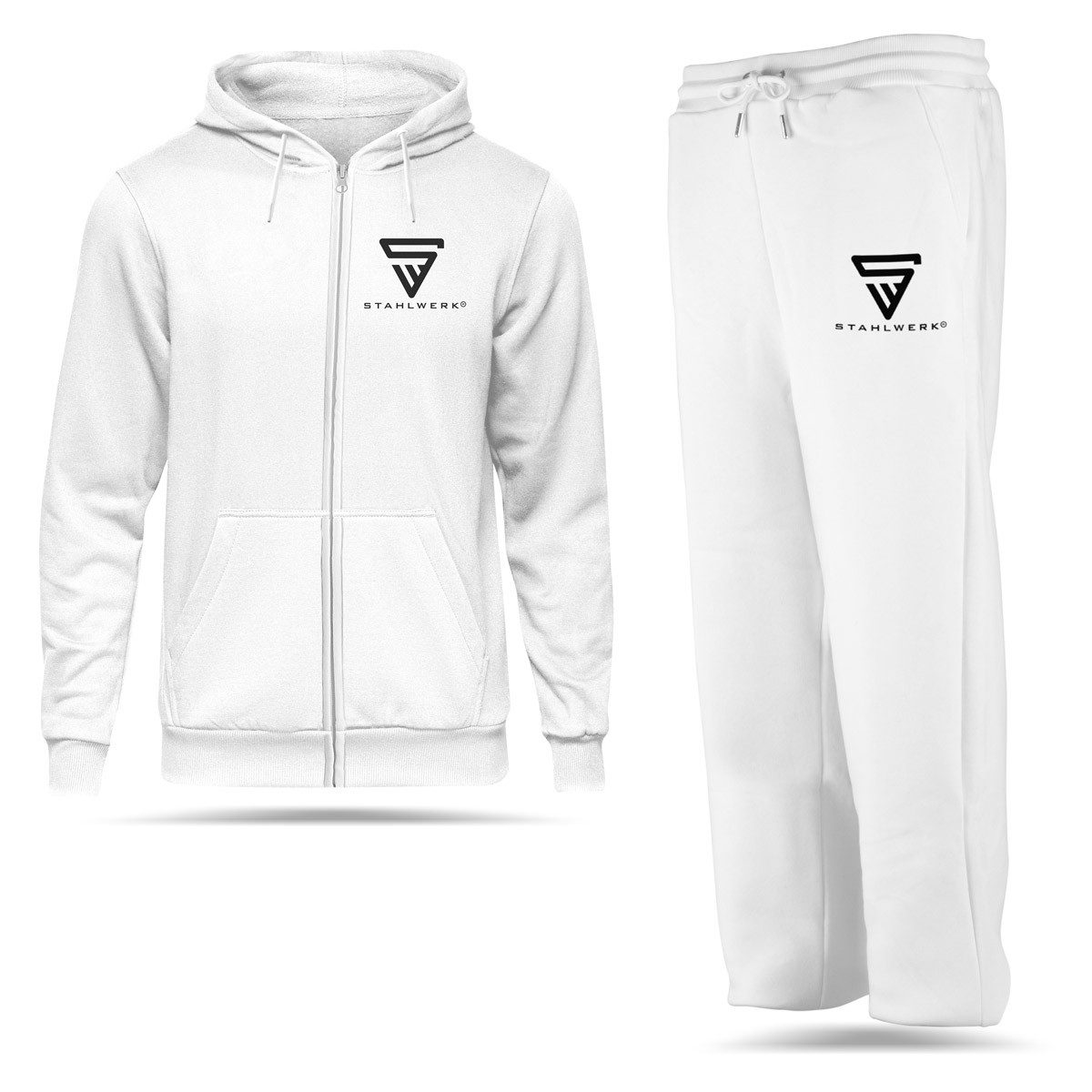 STAHLWERK Jogginganzug Jogginganzug Weiß Größe XL Tracksuit, Jogger (Packun günstig online kaufen