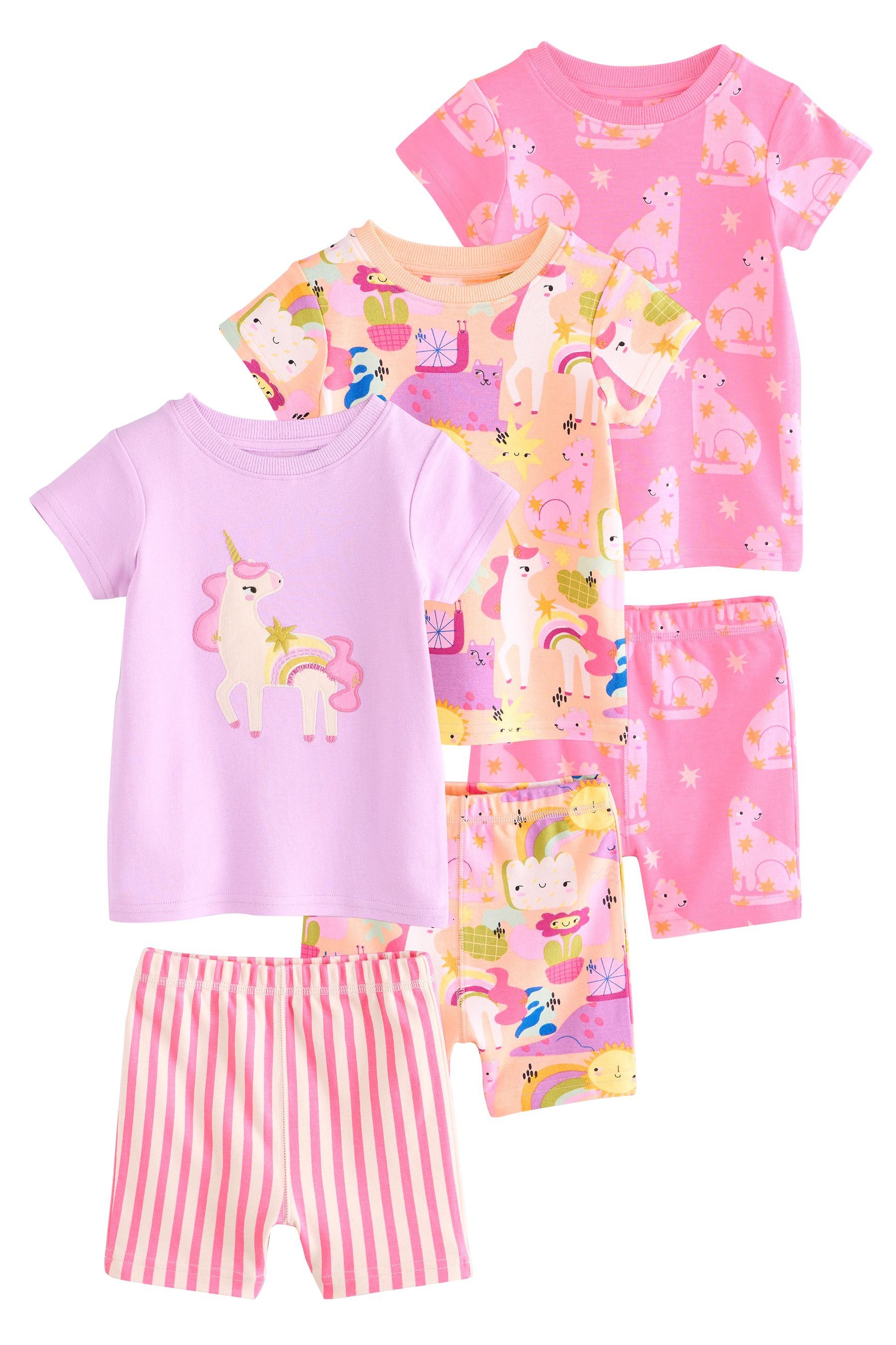 Next Pyjama Kurzer Pyjama 100 % Baumwolle, günstig online kaufen