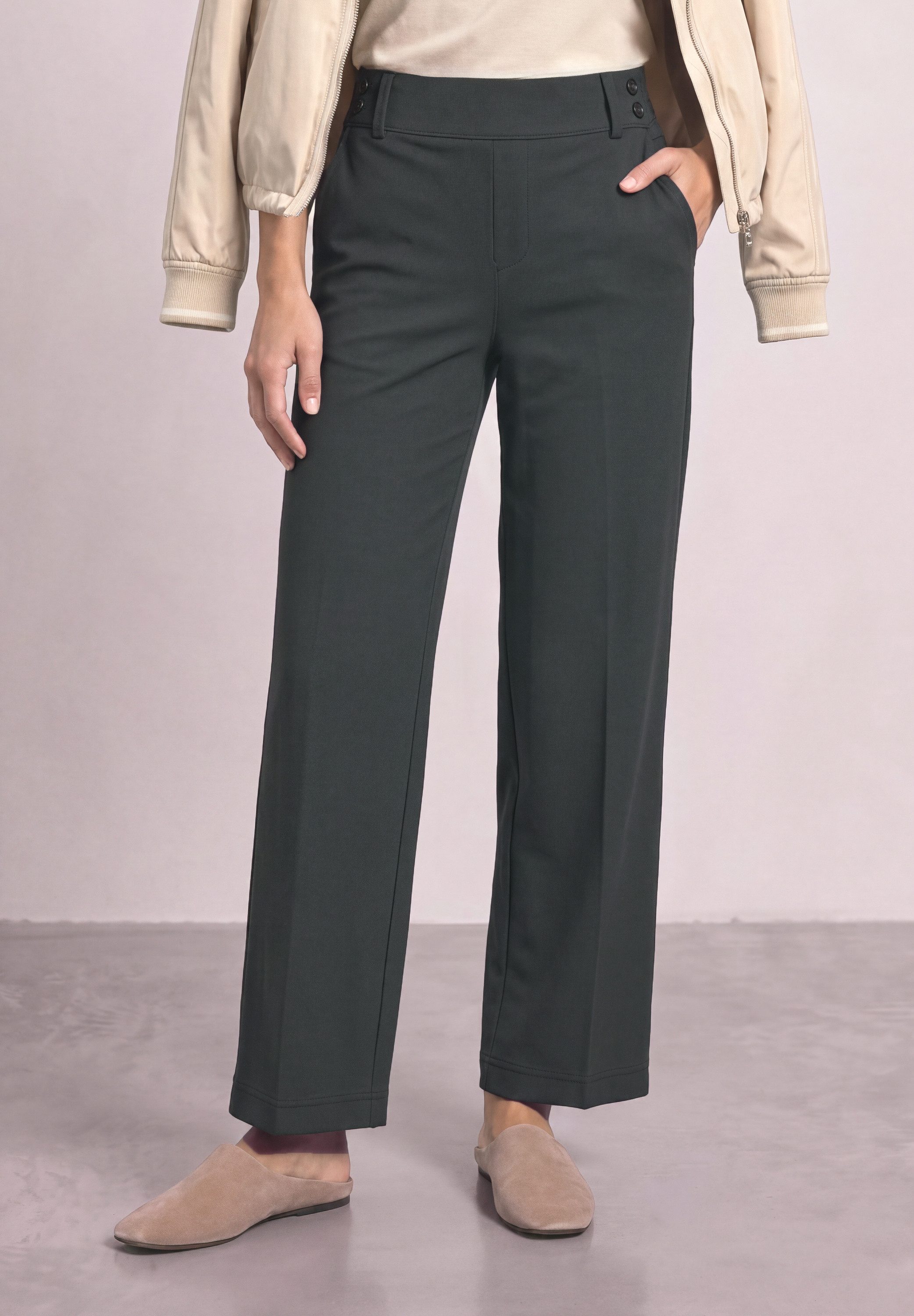 STREET ONE Stoffhose mit Wide Legs