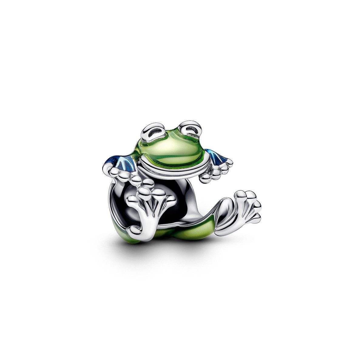 Pandora Charm-Einhänger Charm Damen Kletternder Frosch Emaille Grün Silber günstig online kaufen