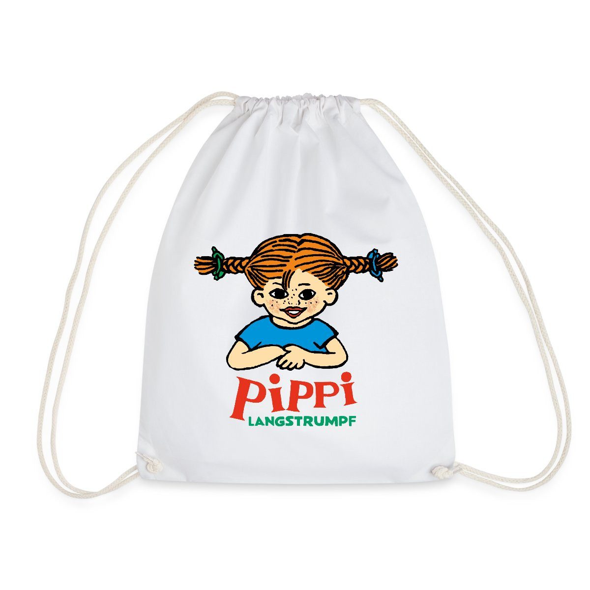 Spreadshirt Turnbeutel Pippi Langstrumpf Logo Turnbeutel (1-tlg)