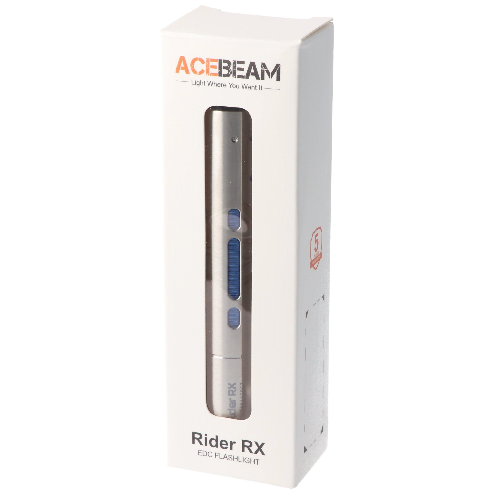 Acebeam LED Taschenlampe AceBeam Rider RX EDC mit 650 Lumen, kompakte LED-Taschenlampe, einhän