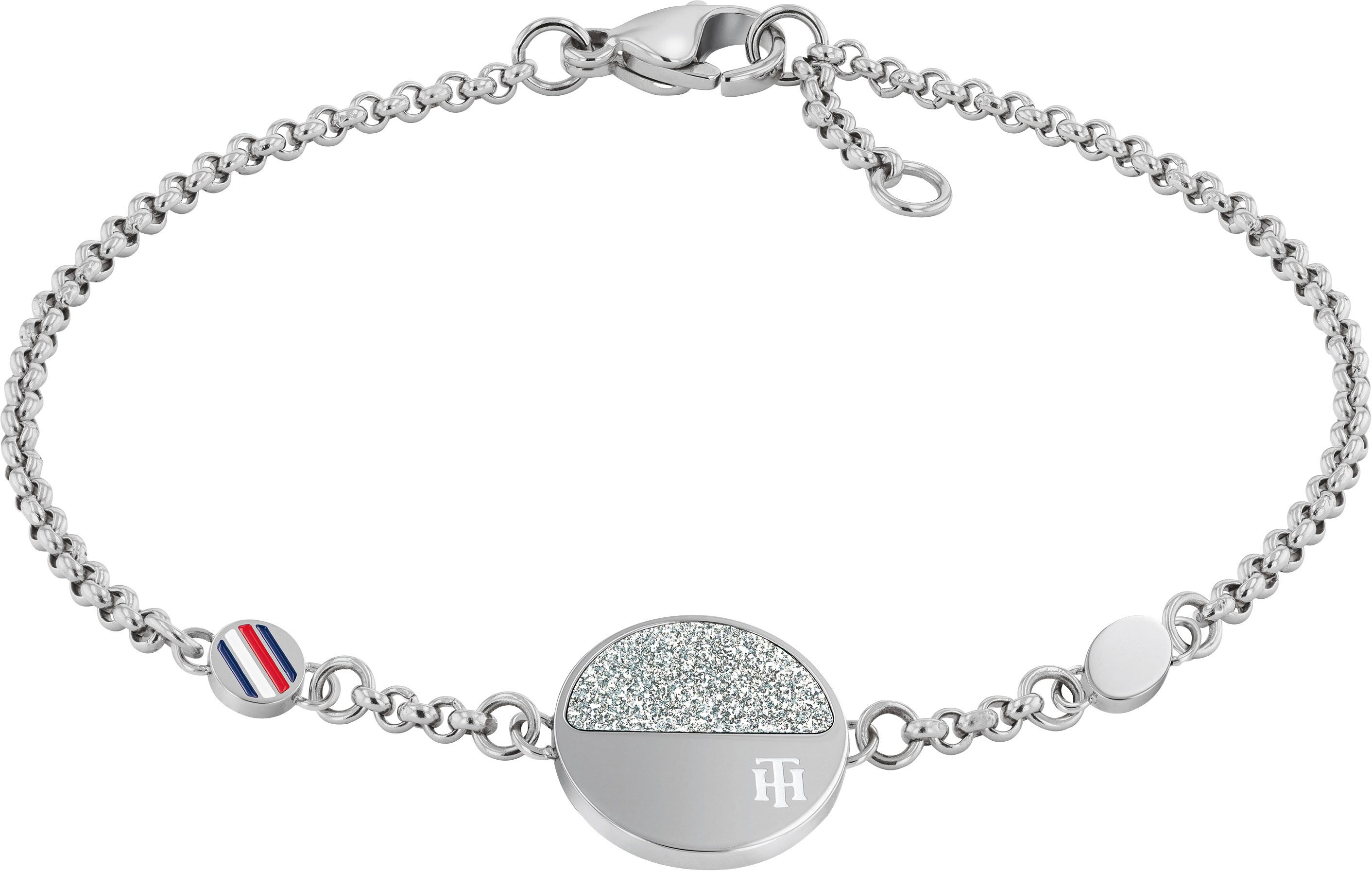 Tommy Hilfiger Armband Schmuck Edelstahl Armschmuck DRESSED UP, mit Emaille