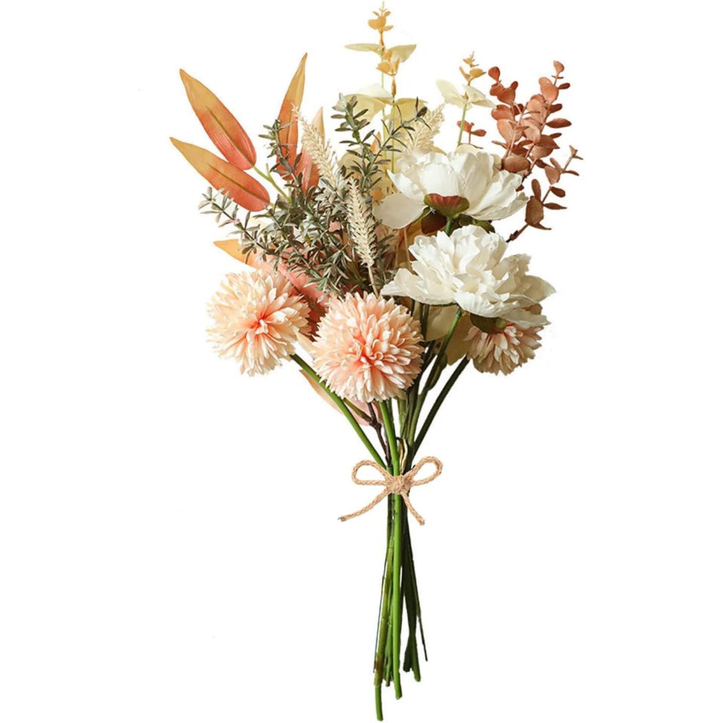 Kunstblumenstrauß Искусственные цветы Künstliche Pflanzen Blumen Deko Hortensien Seide, FOUORTUNATE-BEE, Höhe 43 cm, Blumenarrangements & Sträuße für Zuhause, Hochzeit, Garten, Fest