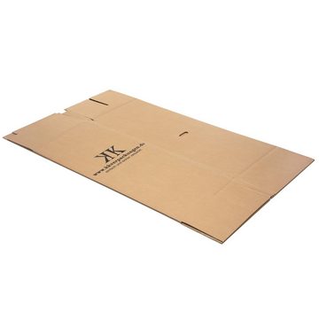 KK Verpackungen Aufbewahrungsbox (Spar-Set, 2 St., 2er-Set), Kleiderboxen Umzugskisten Kleiderkarton Kleiderbox Braun