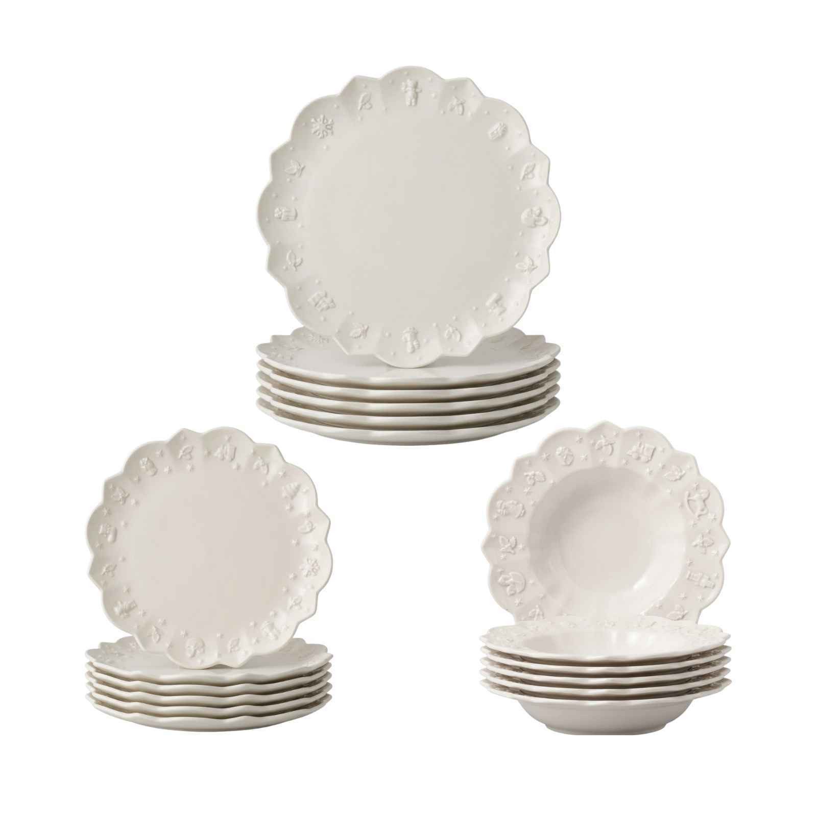 Villeroy & Boch Tafelservice Toy's Delight Royal Classic Teller-Set 18-tlg. (18-tlg), 6 Personen, Porzellan