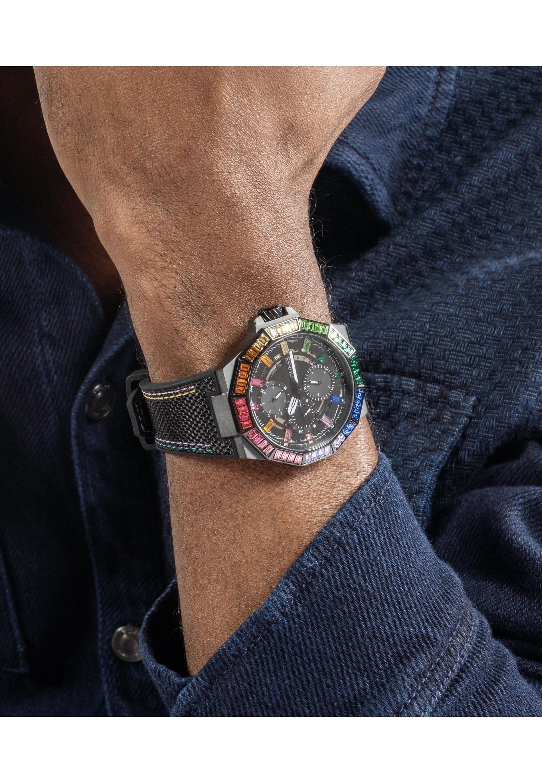 Guess Quarzuhr GT ENERGY, (1-tlg), Quarz-Analog