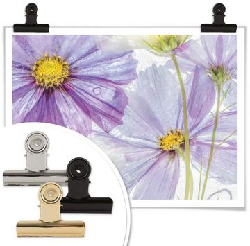 Wall-Art Poster Frozen Flowers, Blumen (1 St), Poster ohne Bilderrahmen