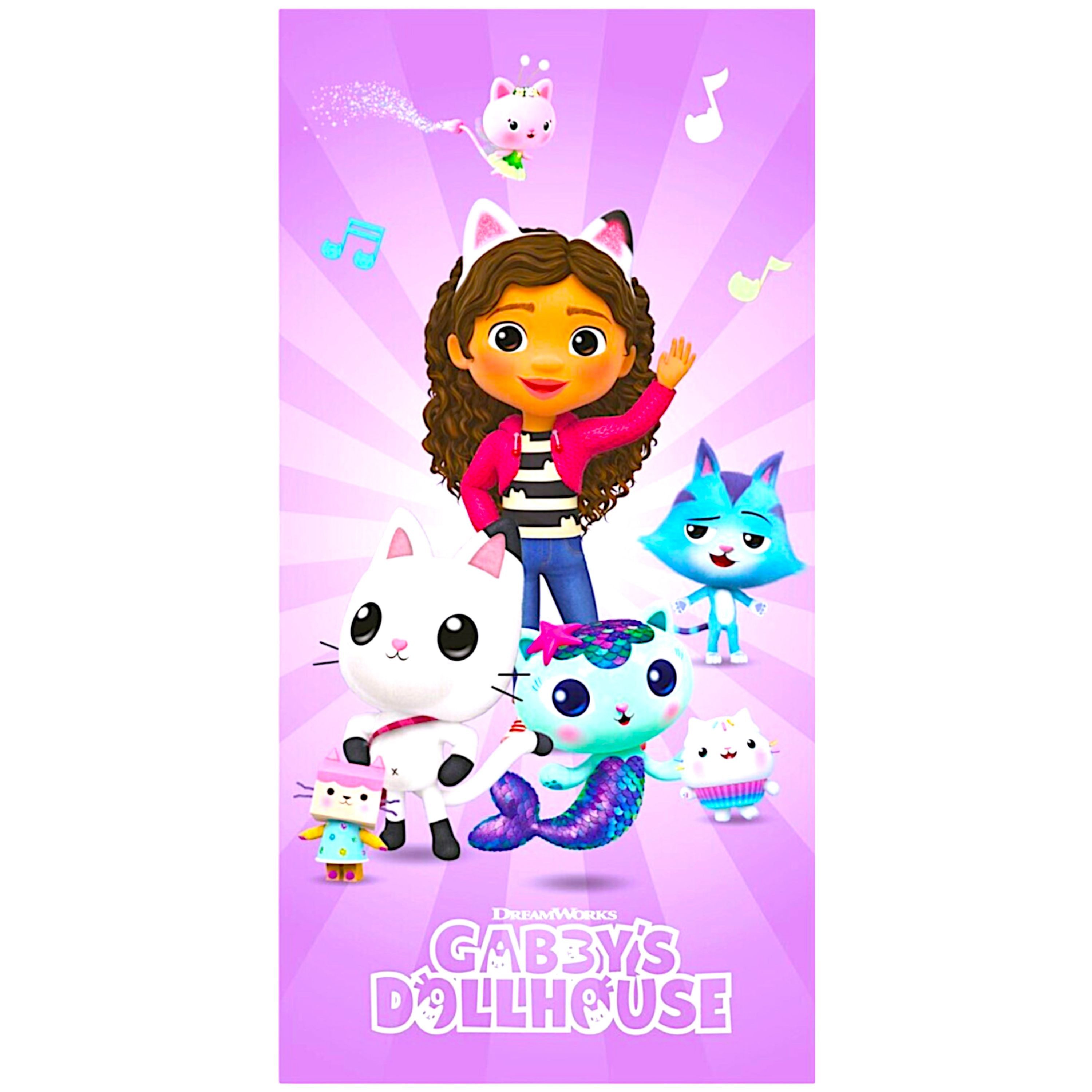 Gabby's Dollhouse Badetuch Dreamworks, Baumwolle, Mädchen günstig online kaufen