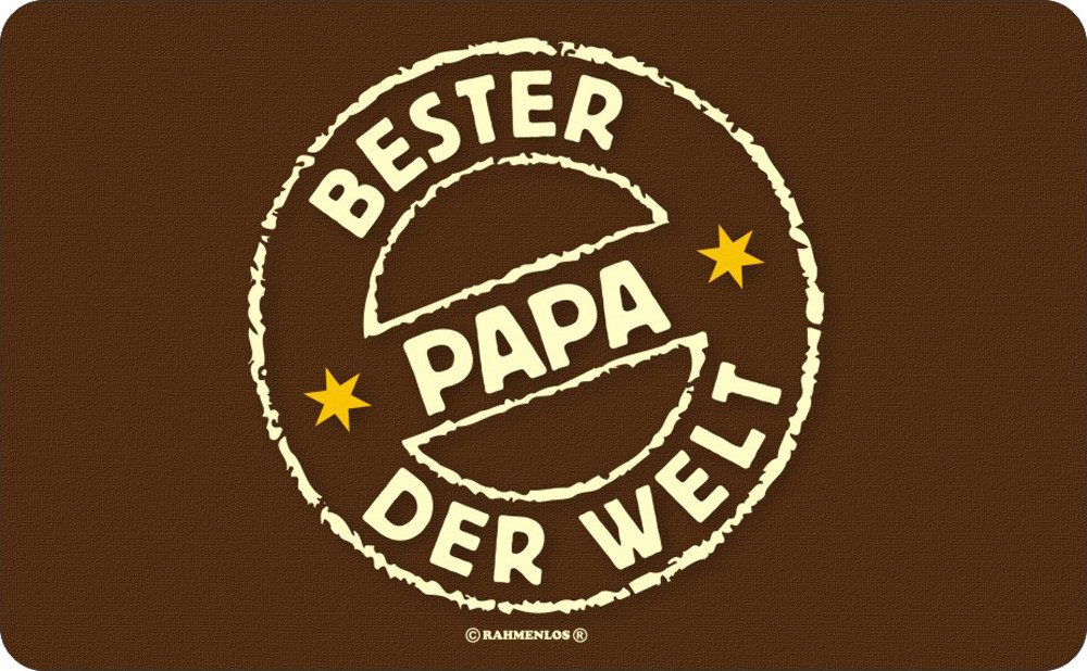 Frühstücksbrett Bester Papa der Welt - Frühstücksbrettchen - Resopal Brettchen
