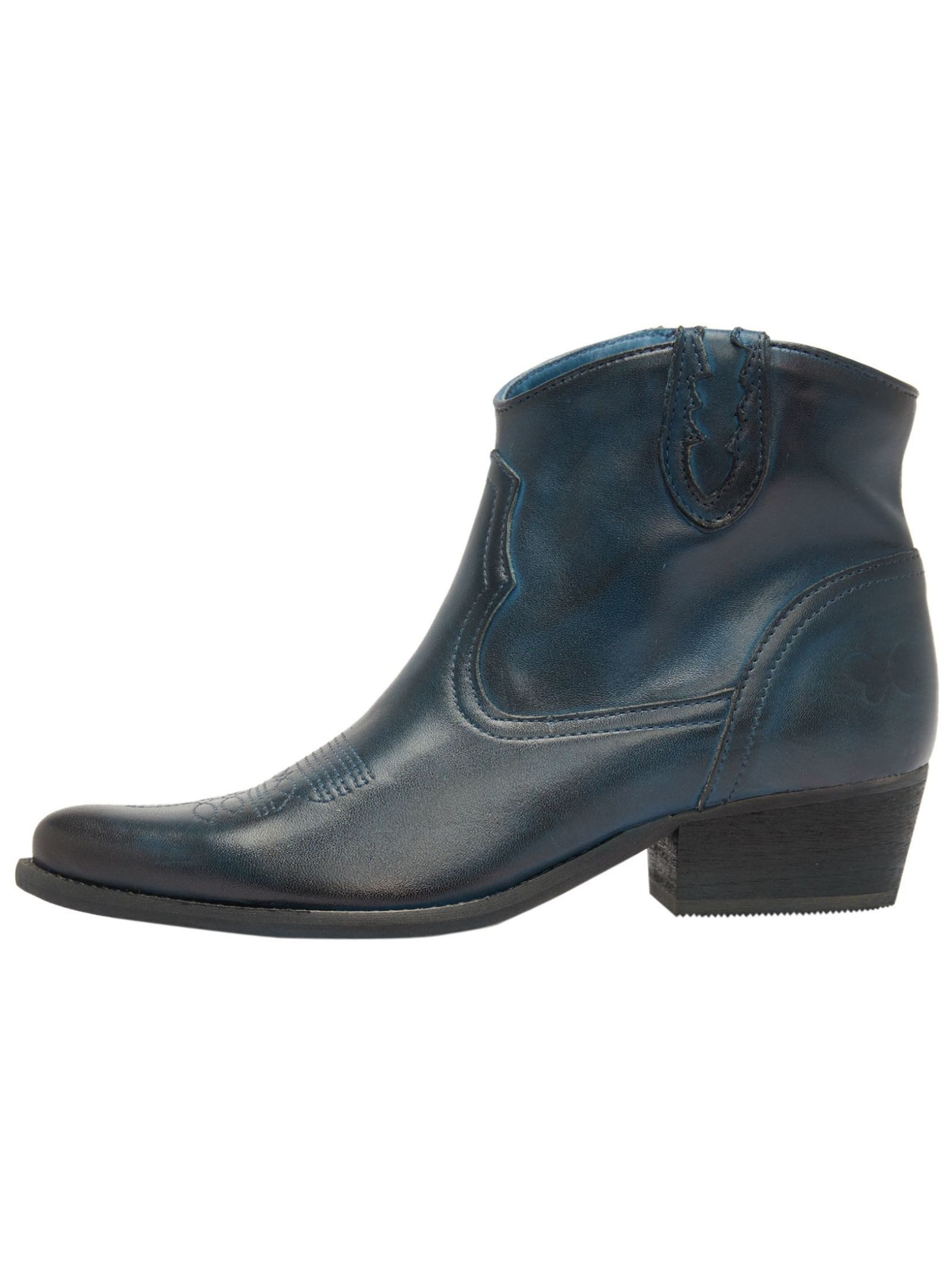 Felmini Stiefelette Leder Cowboy Stiefelette günstig online kaufen