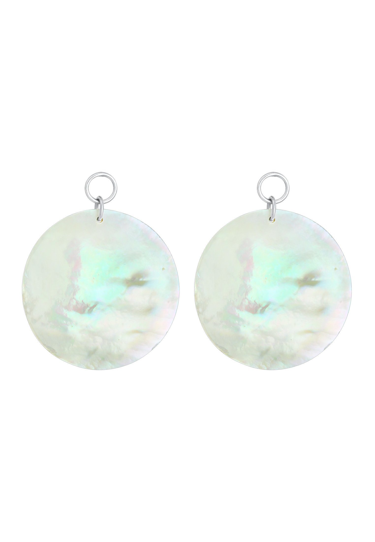 Elli Paar Ohrhänger Hänger Perlmutt-Plättchen Schimmernd 925 Silber günstig online kaufen