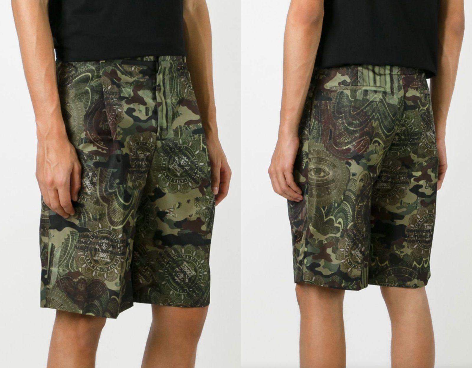 GIVENCHY Shorts Givenchy Mens Iconic Cult Soldout Camouflage Print Bermuda Hose Shorts