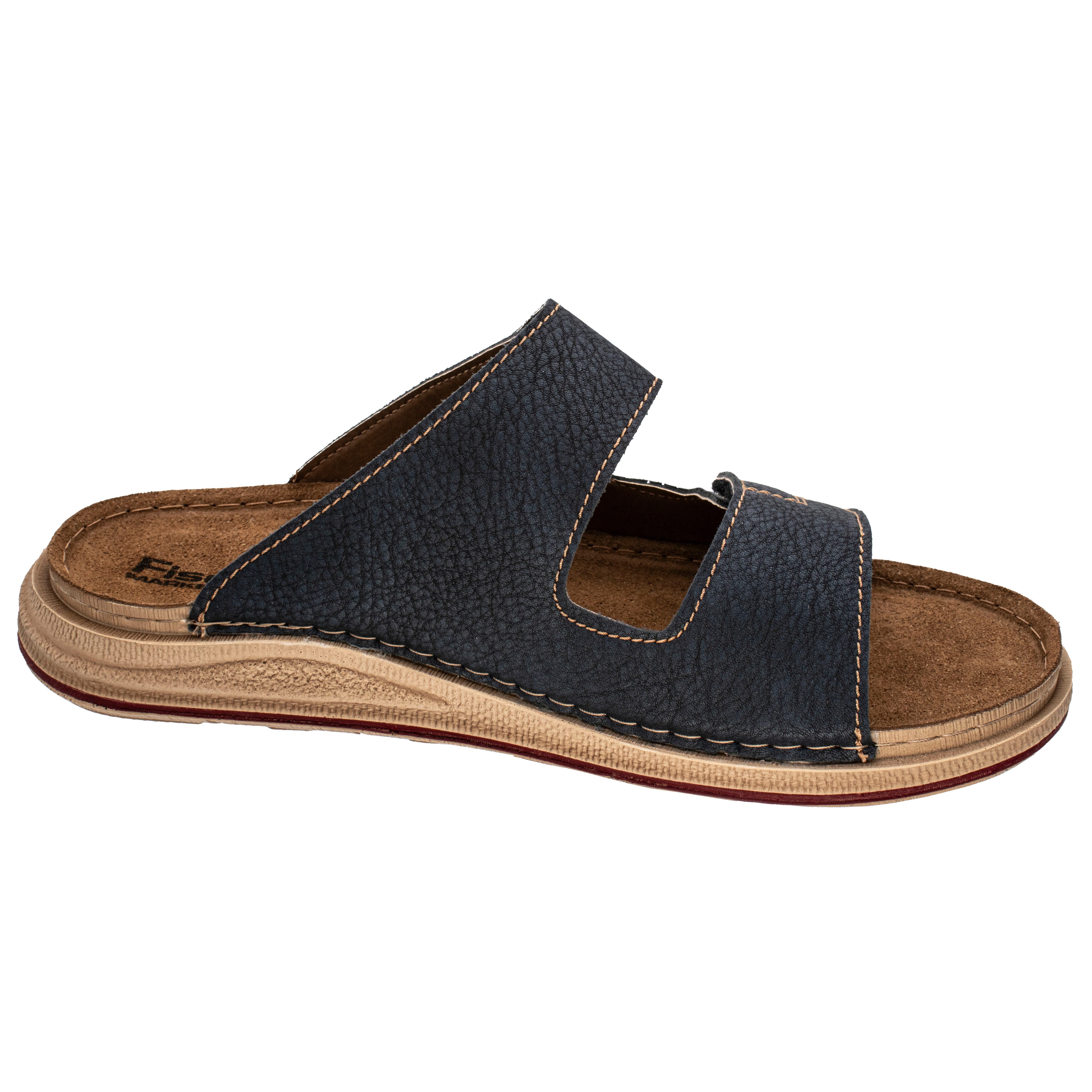 Fischer-Markenschuh Franz Pantolette aus Nappalino, mit Synthetik-Futter, m günstig online kaufen