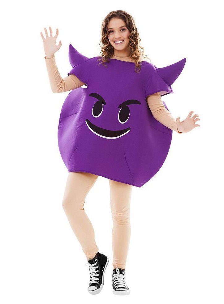 Metamorph Kostüm Teufel Emoji Kostüm, Trag Deine Emotionen zur Schau!
